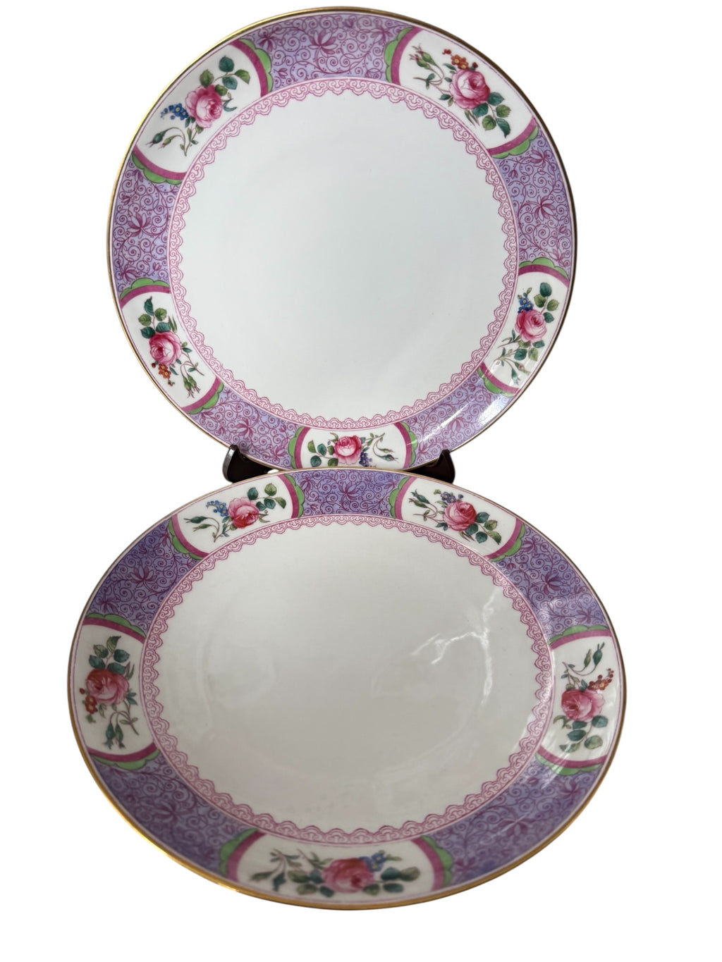 Copeland Spode. Pair Antique Vintage China Cake Plates. image 1