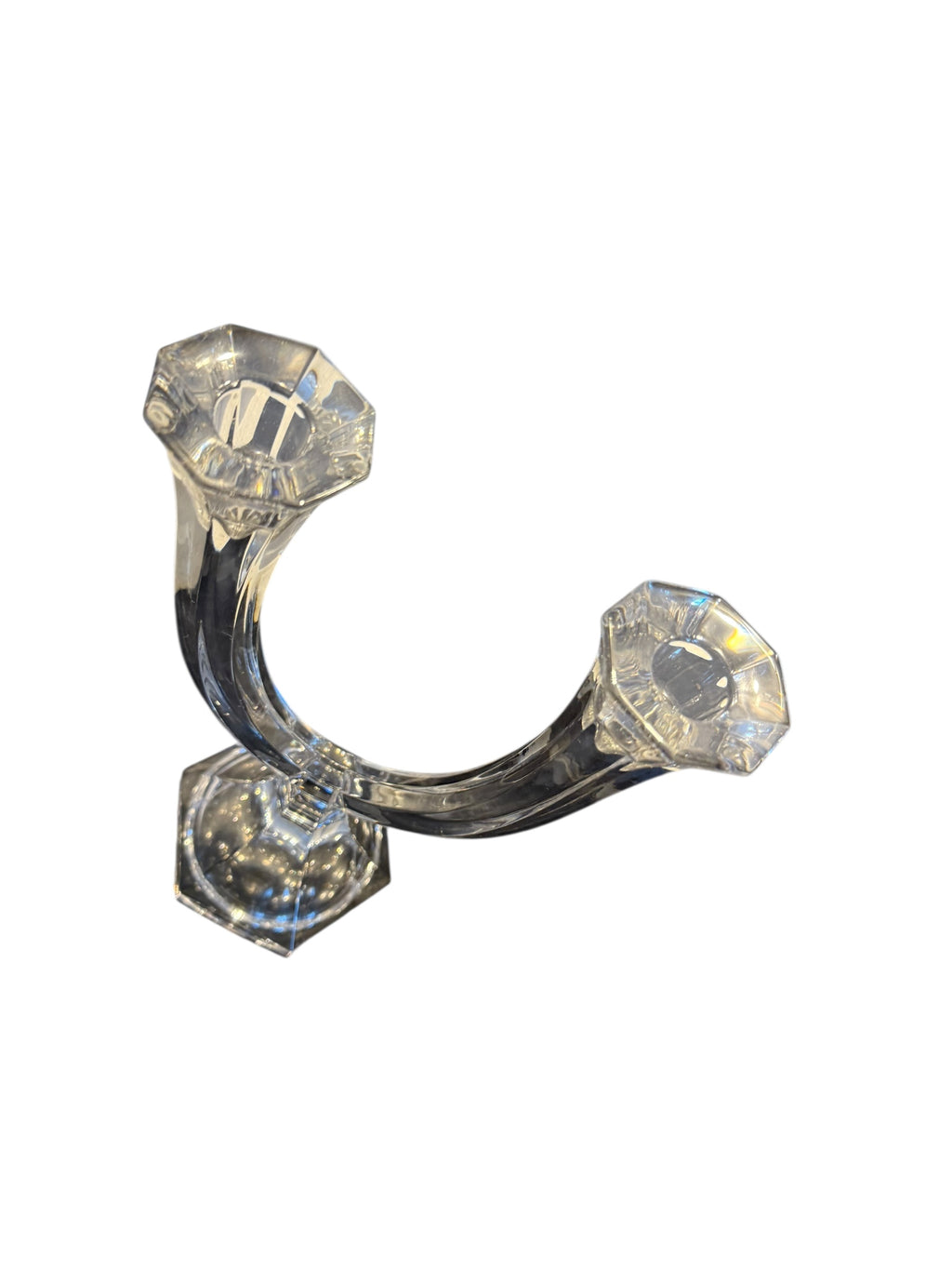 Large Glass Candle Stick image 1