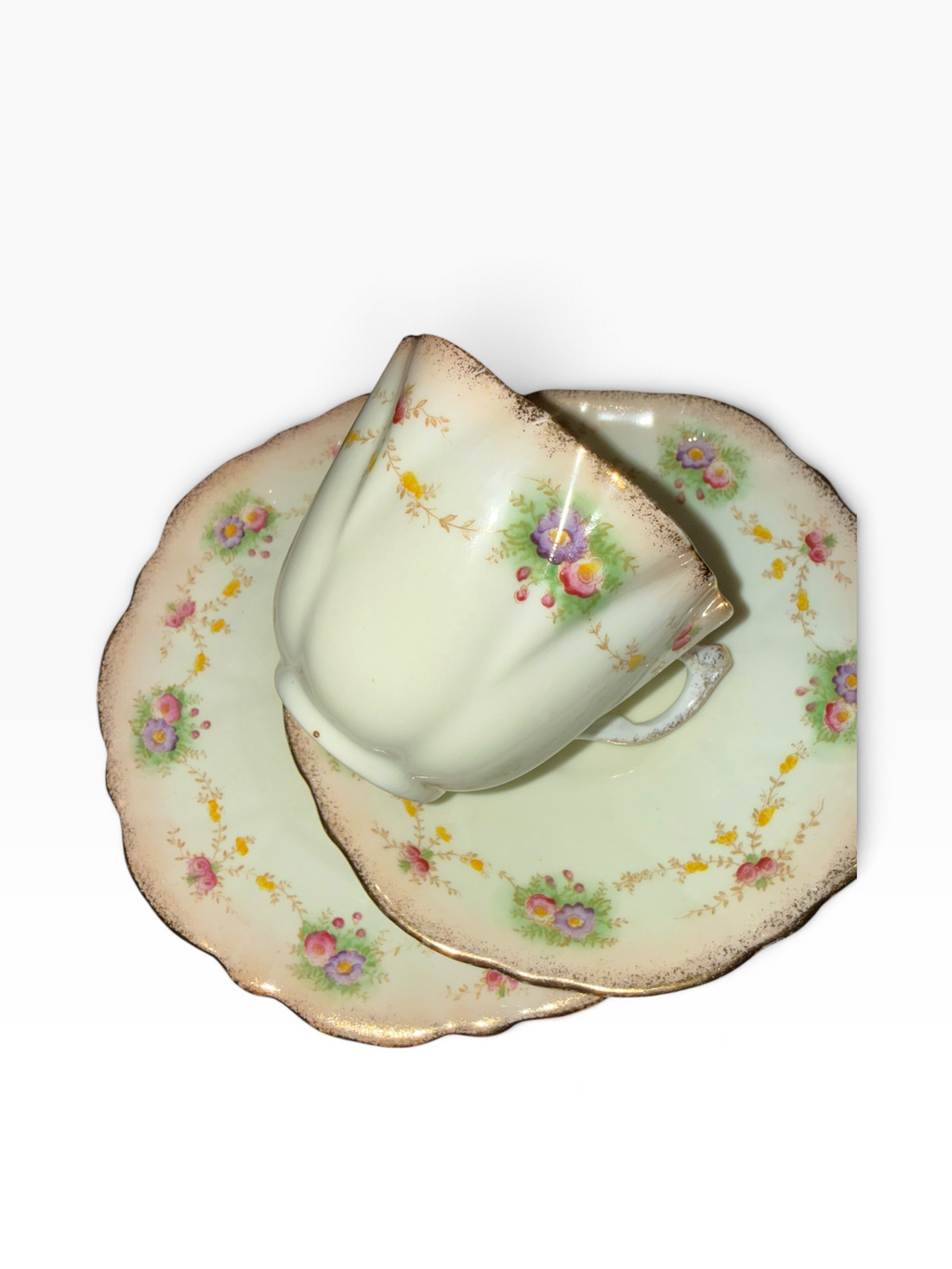 Antique China Trio. Wellington English China