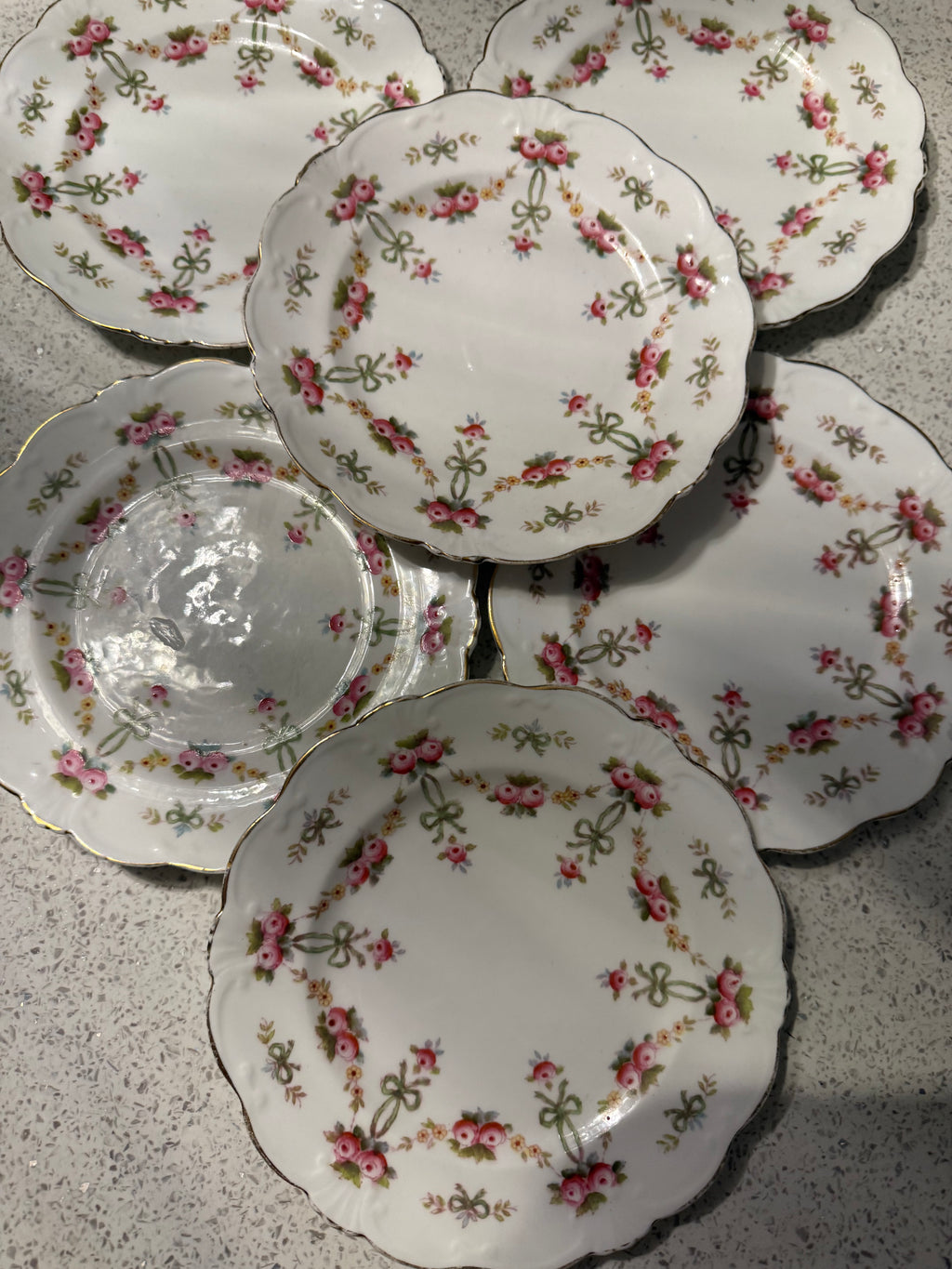 Set 6 Victorian Side/tea plates  image 7
