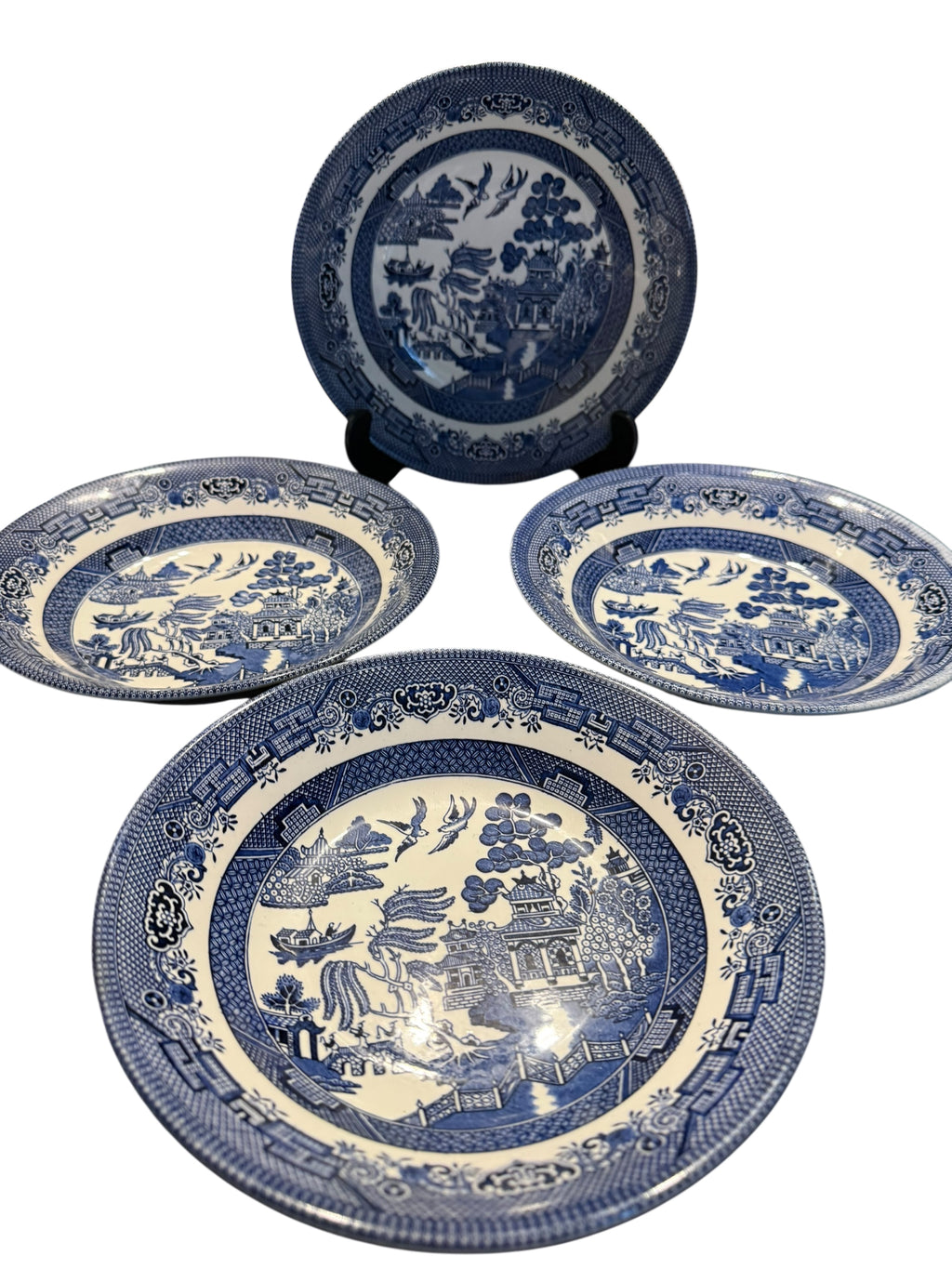Old Willow. Set 4 Soup/Pasta Bowls image 4