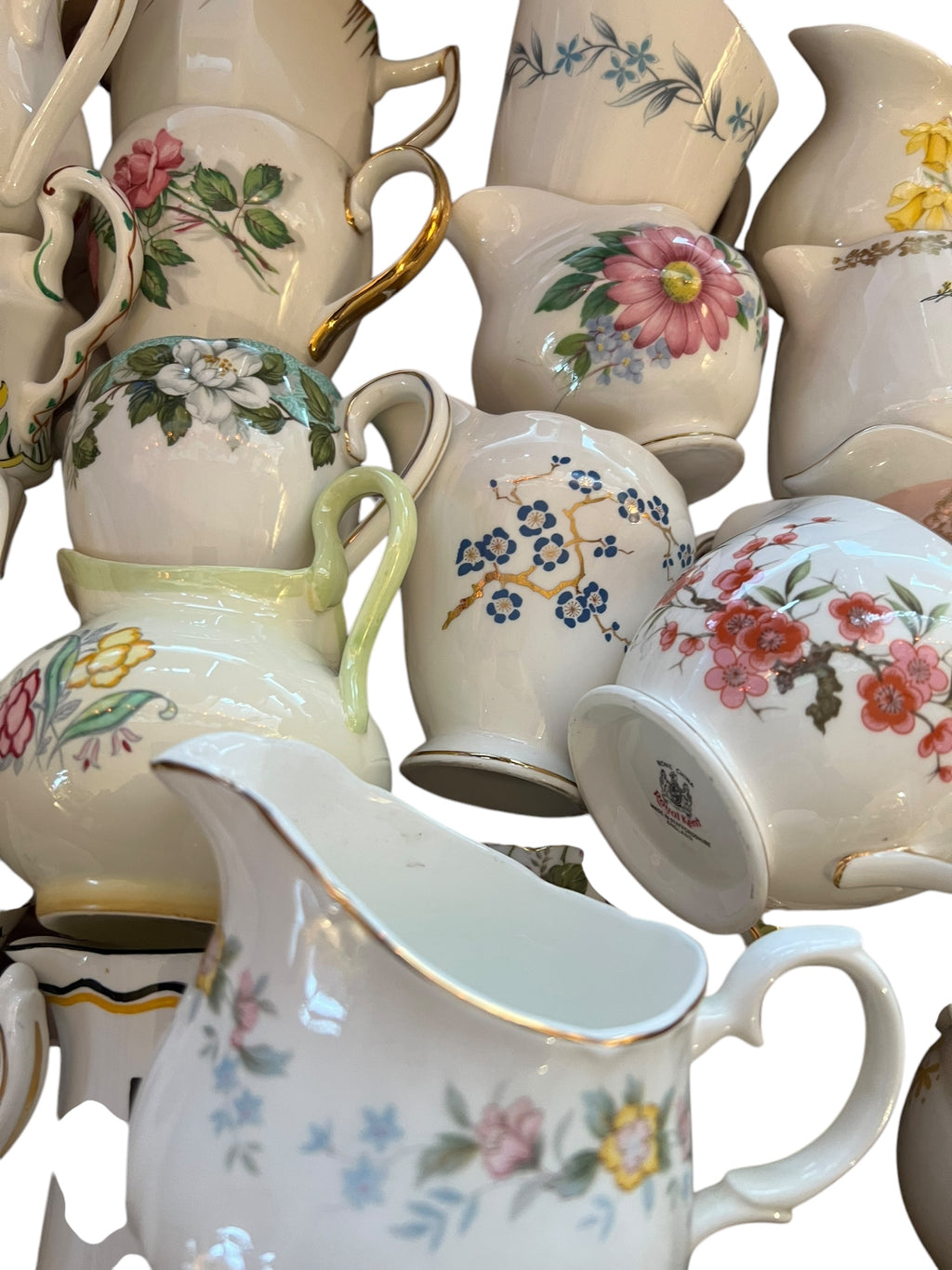 20 Mismatch China Creamer/Milk Jugs image 9