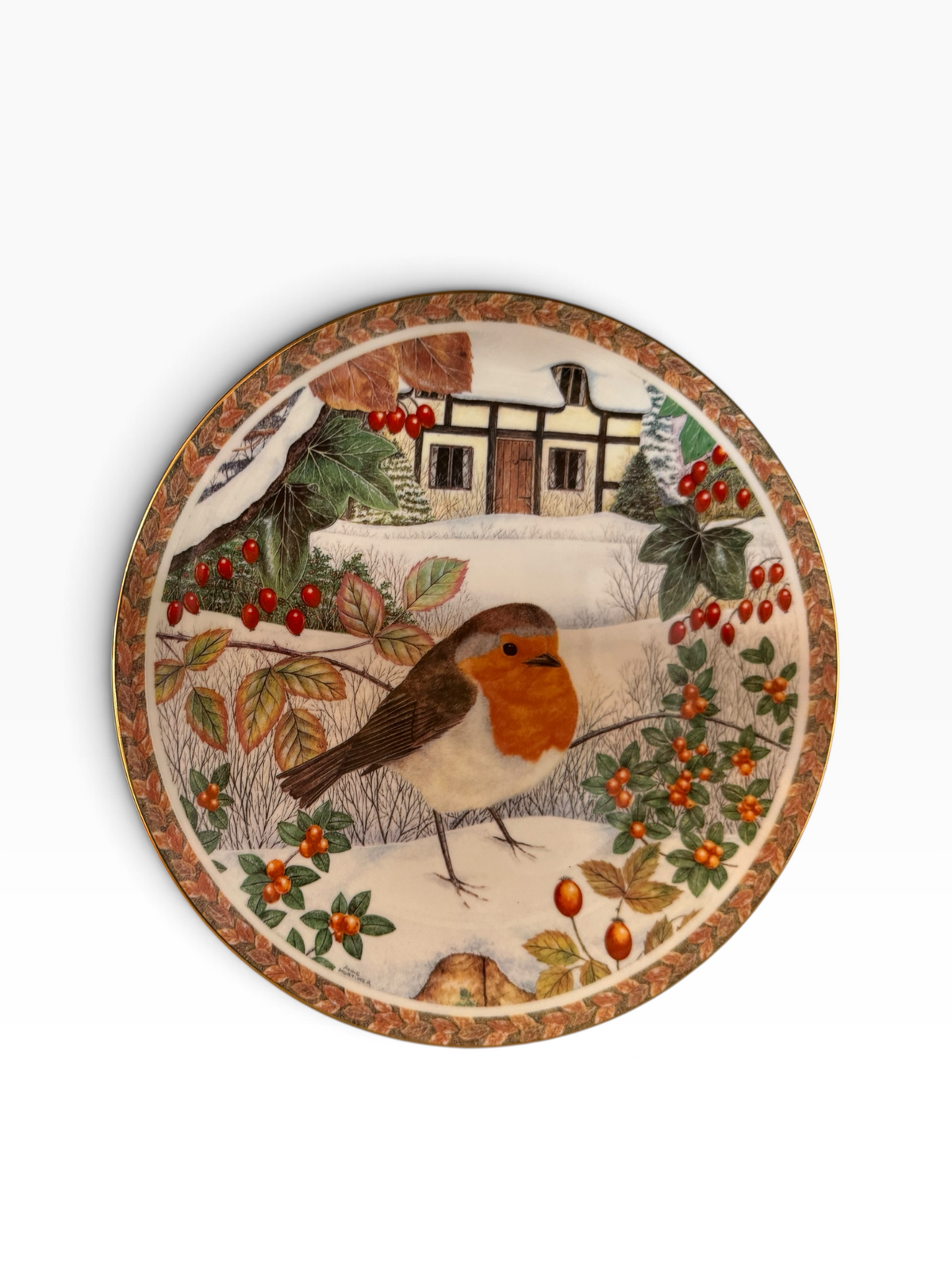 Coalport. Robin Plate.