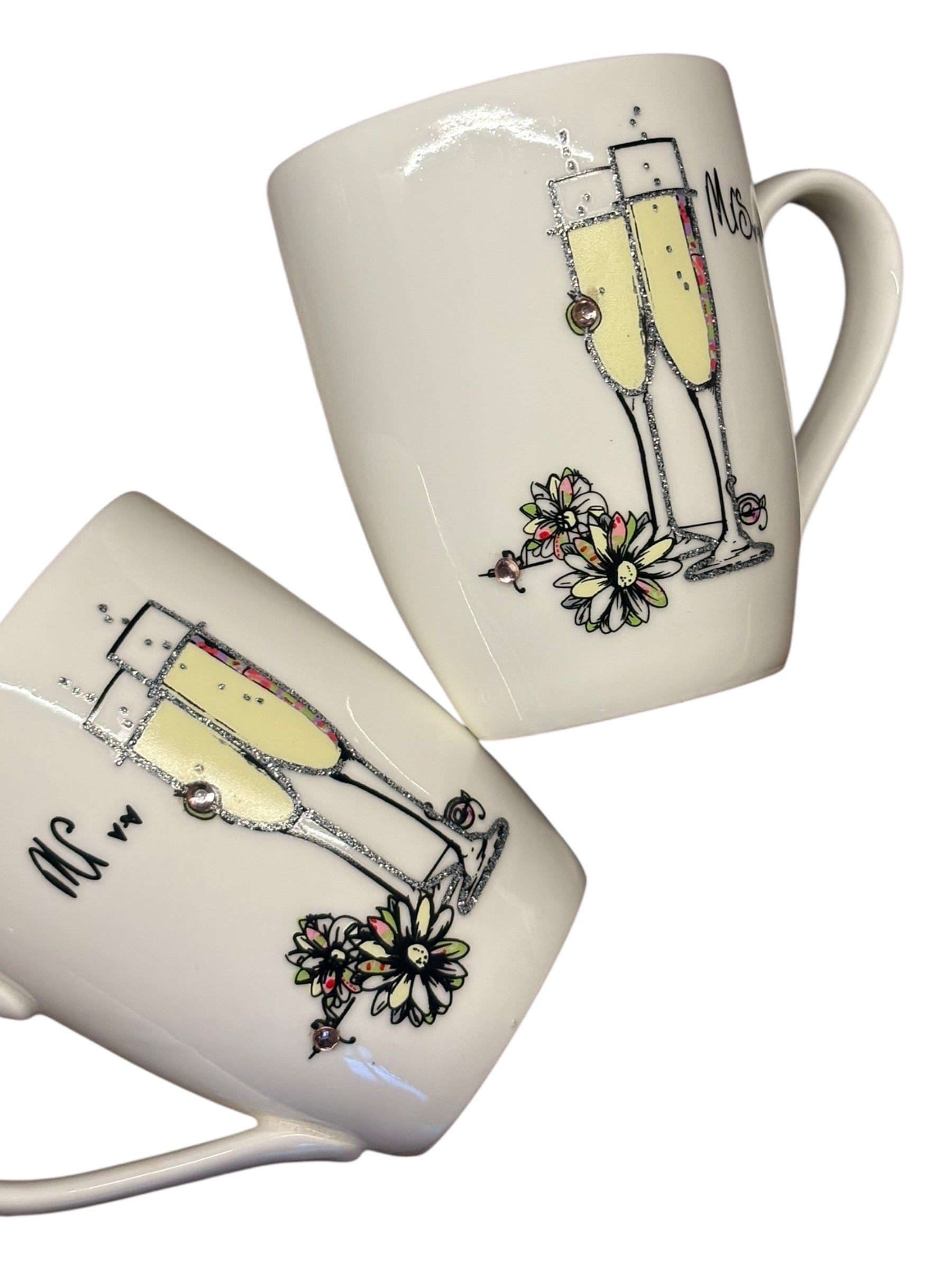 Mr & Mrs Tray and Mugs - Wedding Gift  image 3