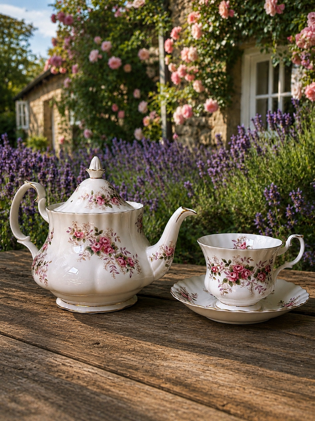 Royal Albert “Lavender Rose” Small Teapot