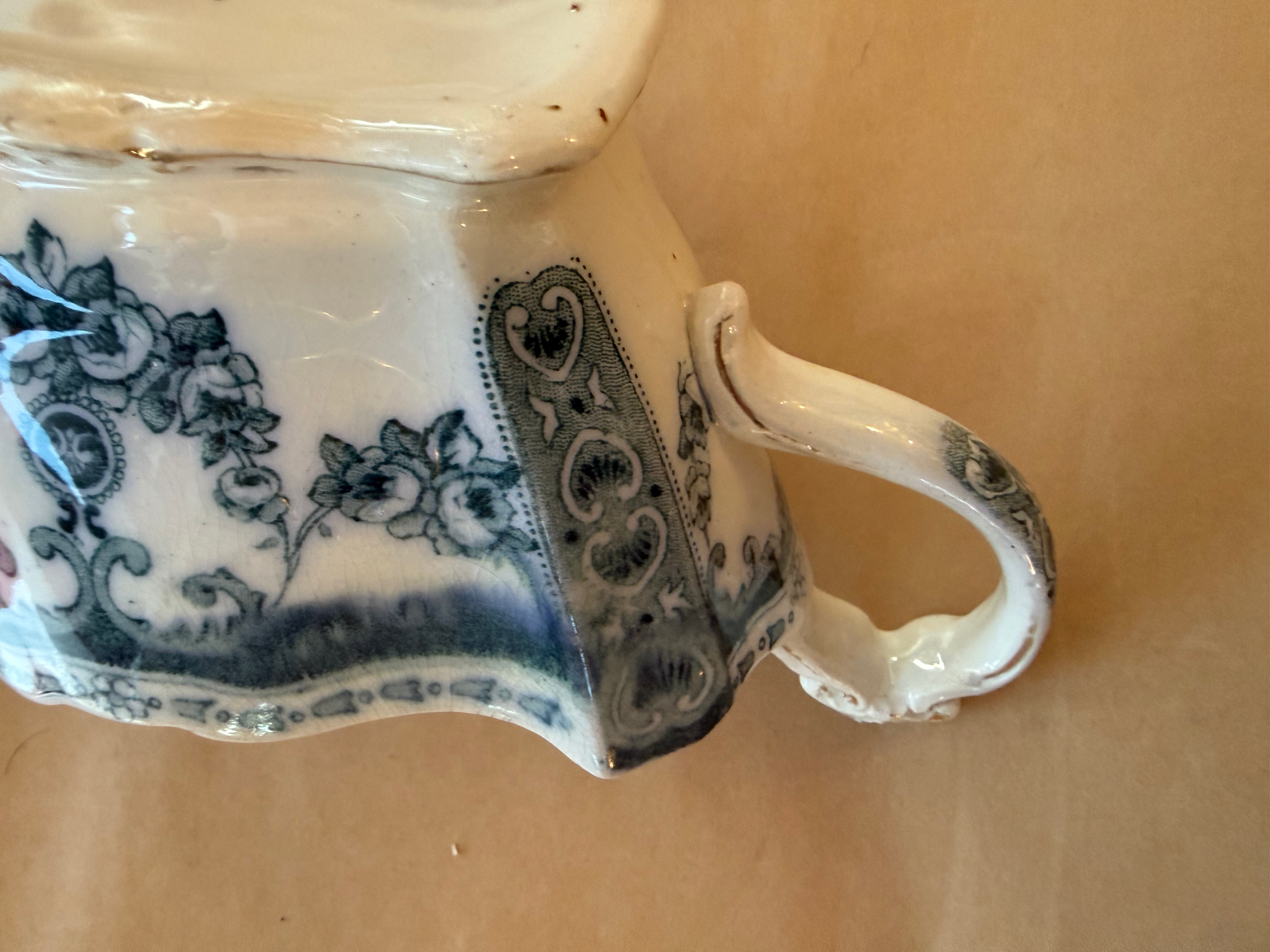 Antique China sauce boat image 2