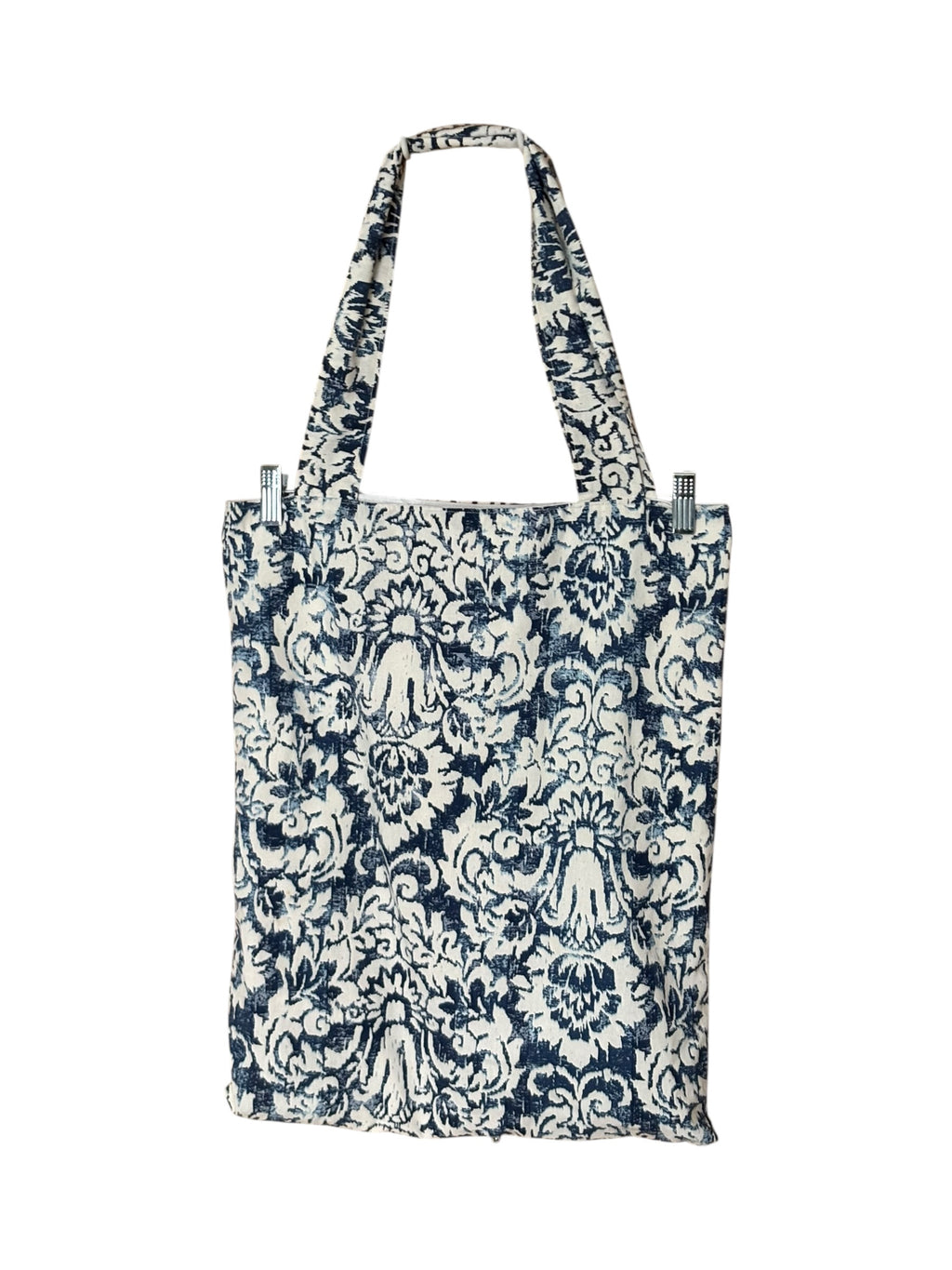 Handmade Blue Pattern Design Tote image 0