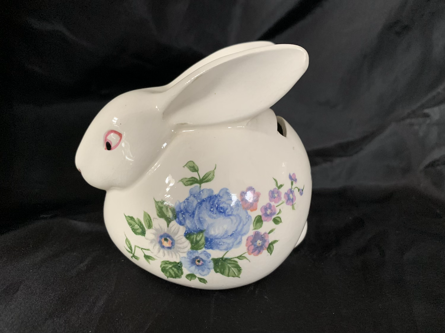 Vintage Money box. Rabbit. Bone china image 4