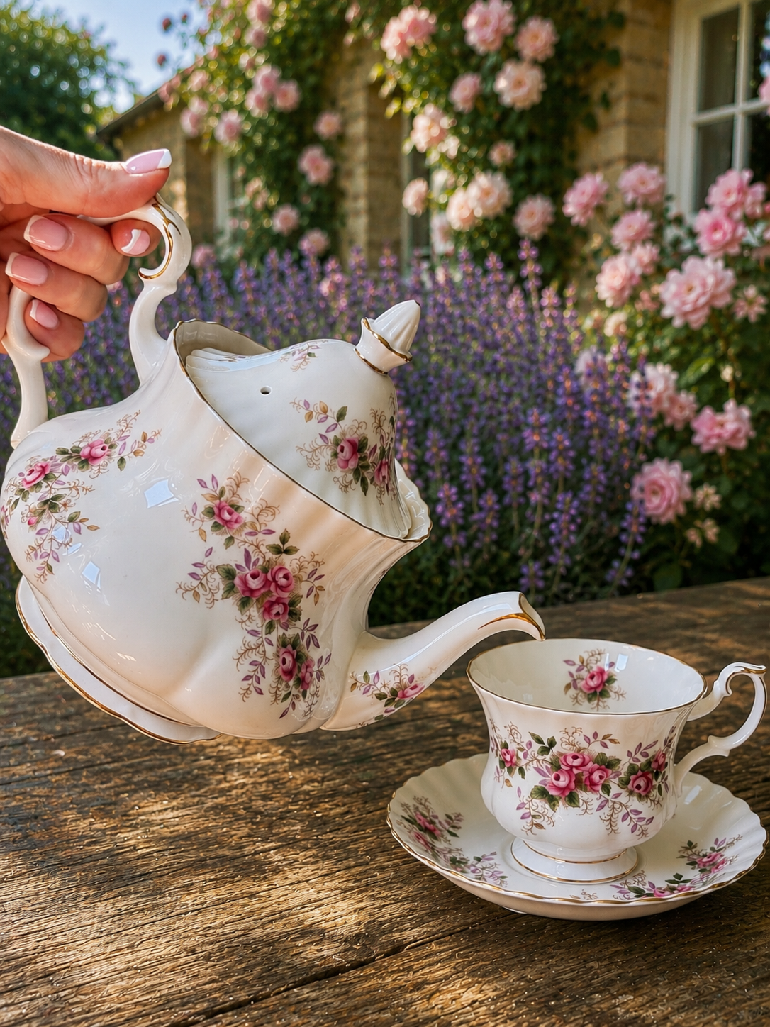 Royal Albert “Lavender Rose” Small Teapot
