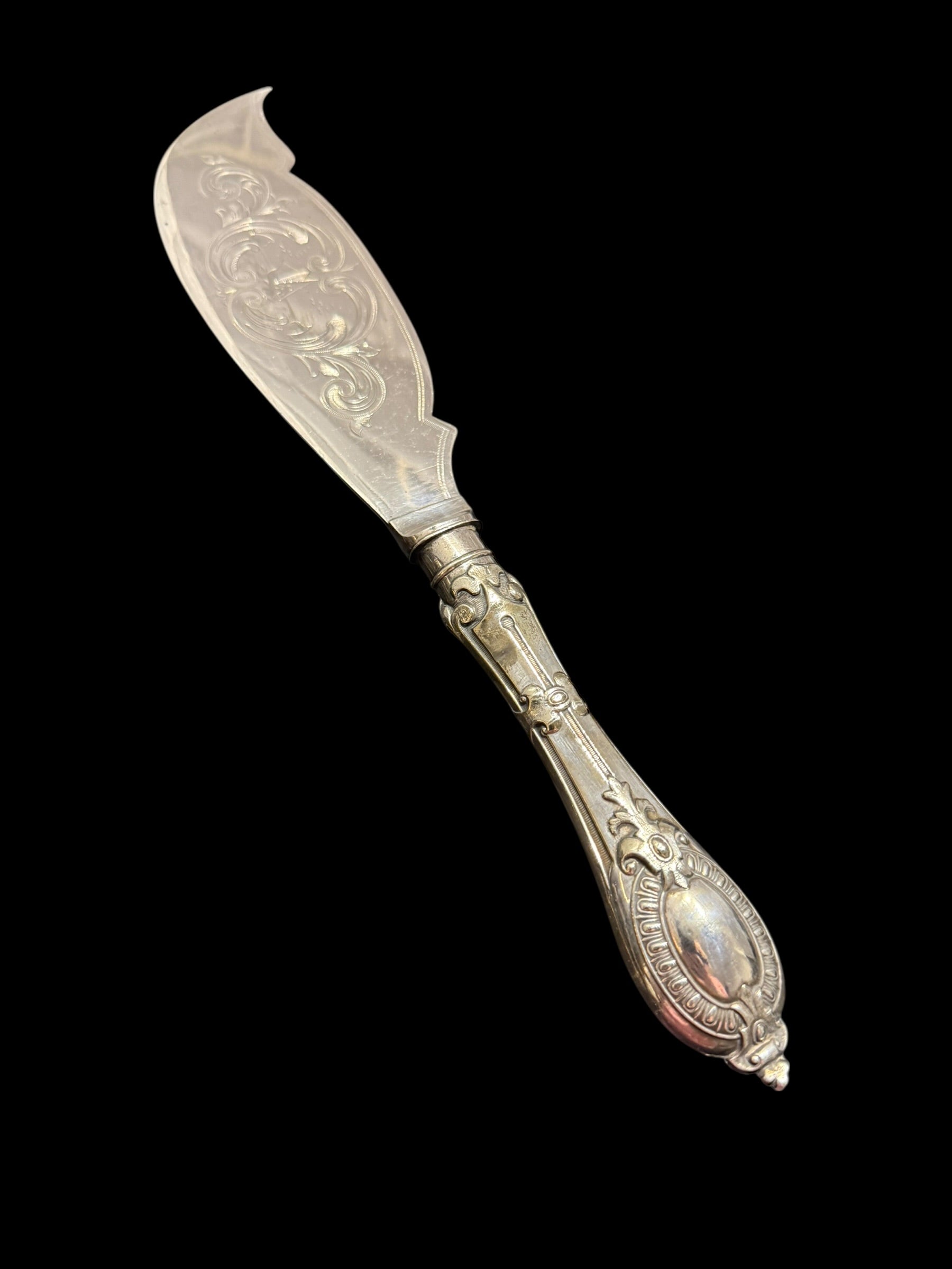 Vintage Cutlery. Engraved Fish Server.  image 5