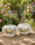 Aynsley “Wild Tudor” Set Of 2 Planters