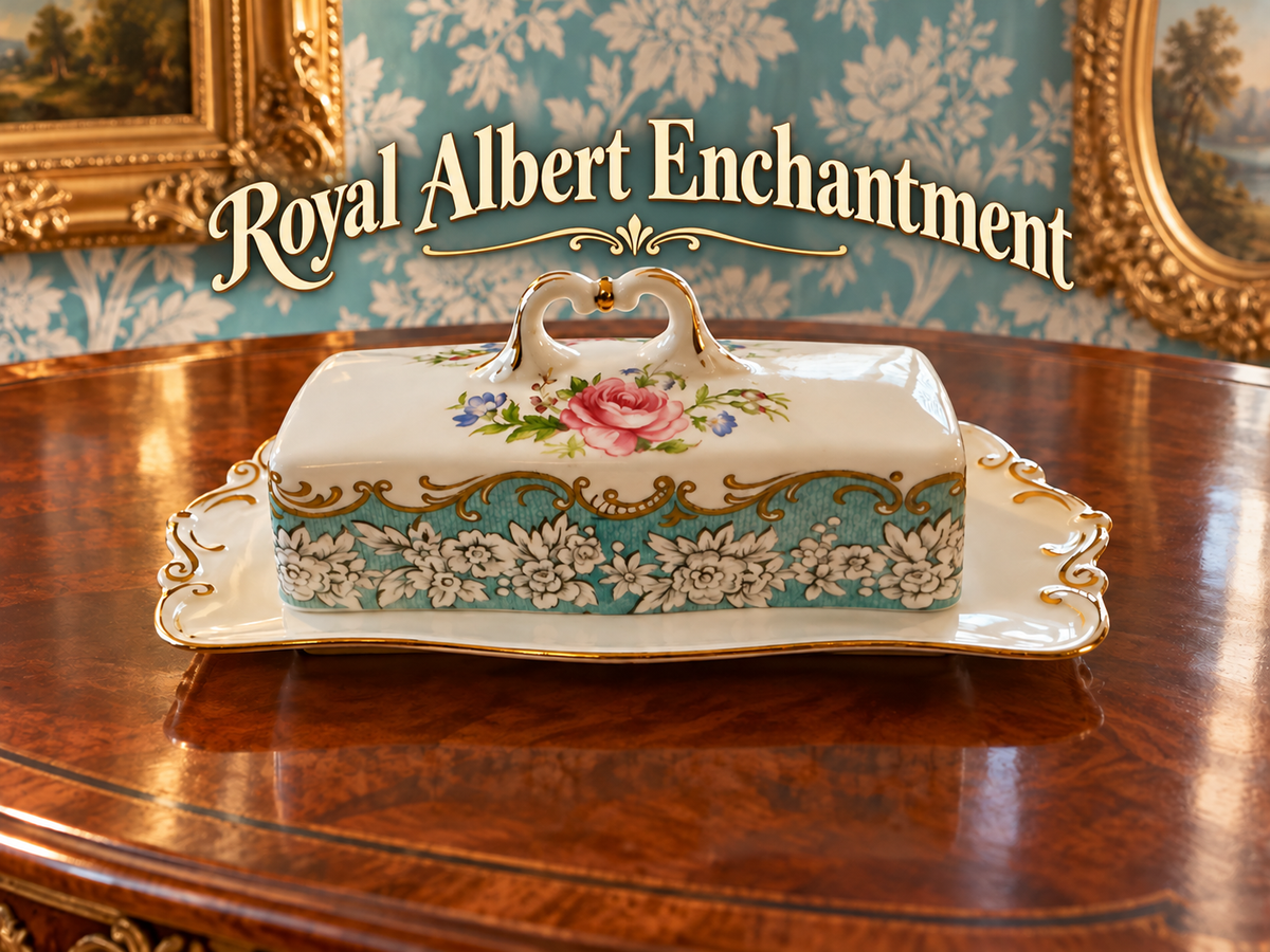 Royal Albert Enchantment Butter Dish