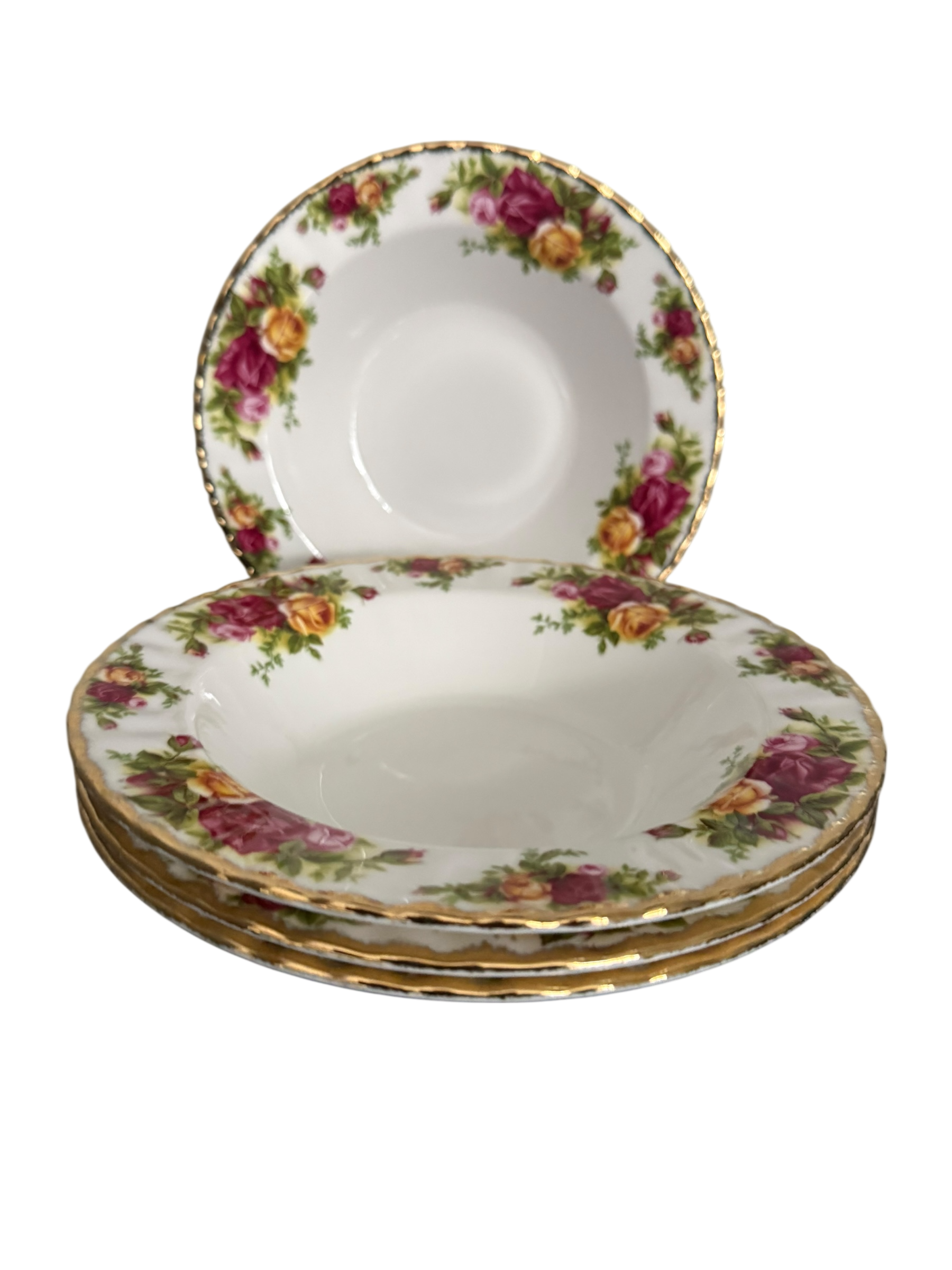 Old Country Roses. Set 6 Royal Albert Soup Bowls image 8