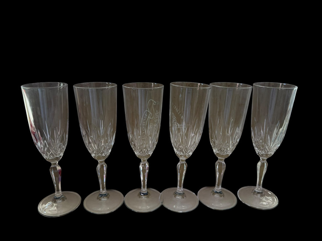 Set of 6 Vintage Champagne Coupes