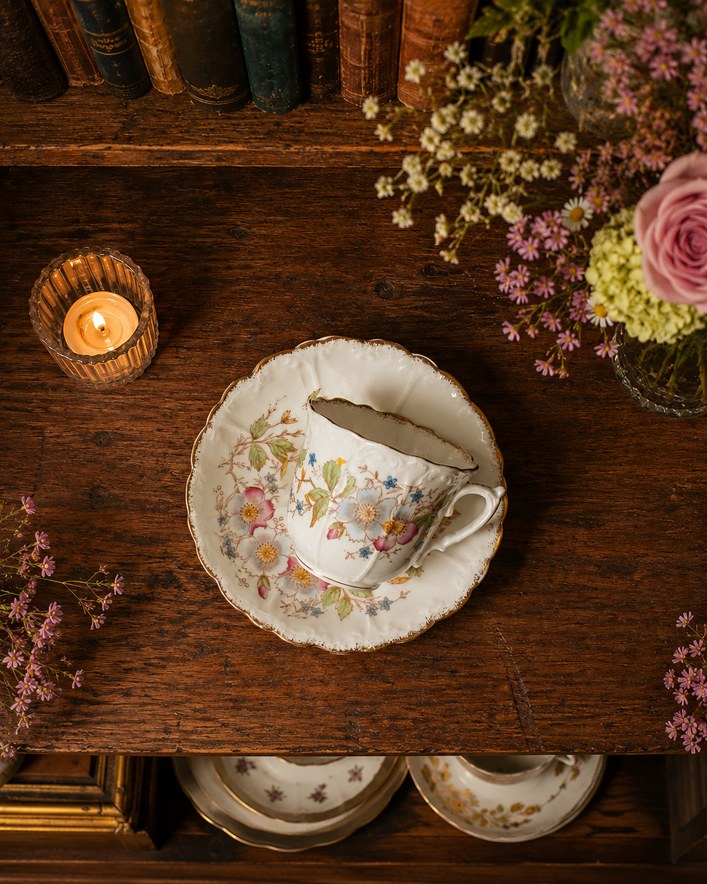 Victorian Floral Duo