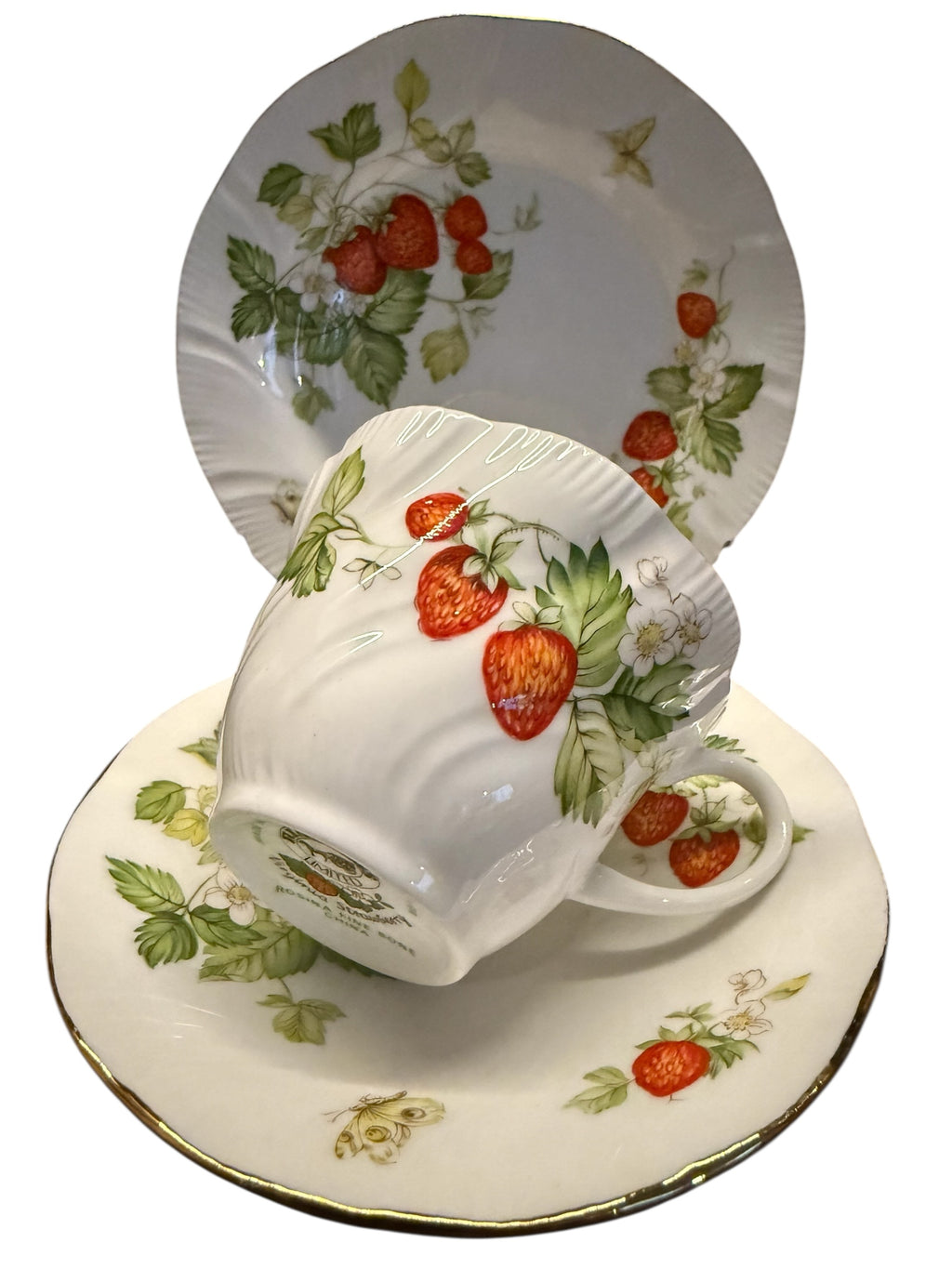 Ringtons Queens Strawberry China Trio image 3