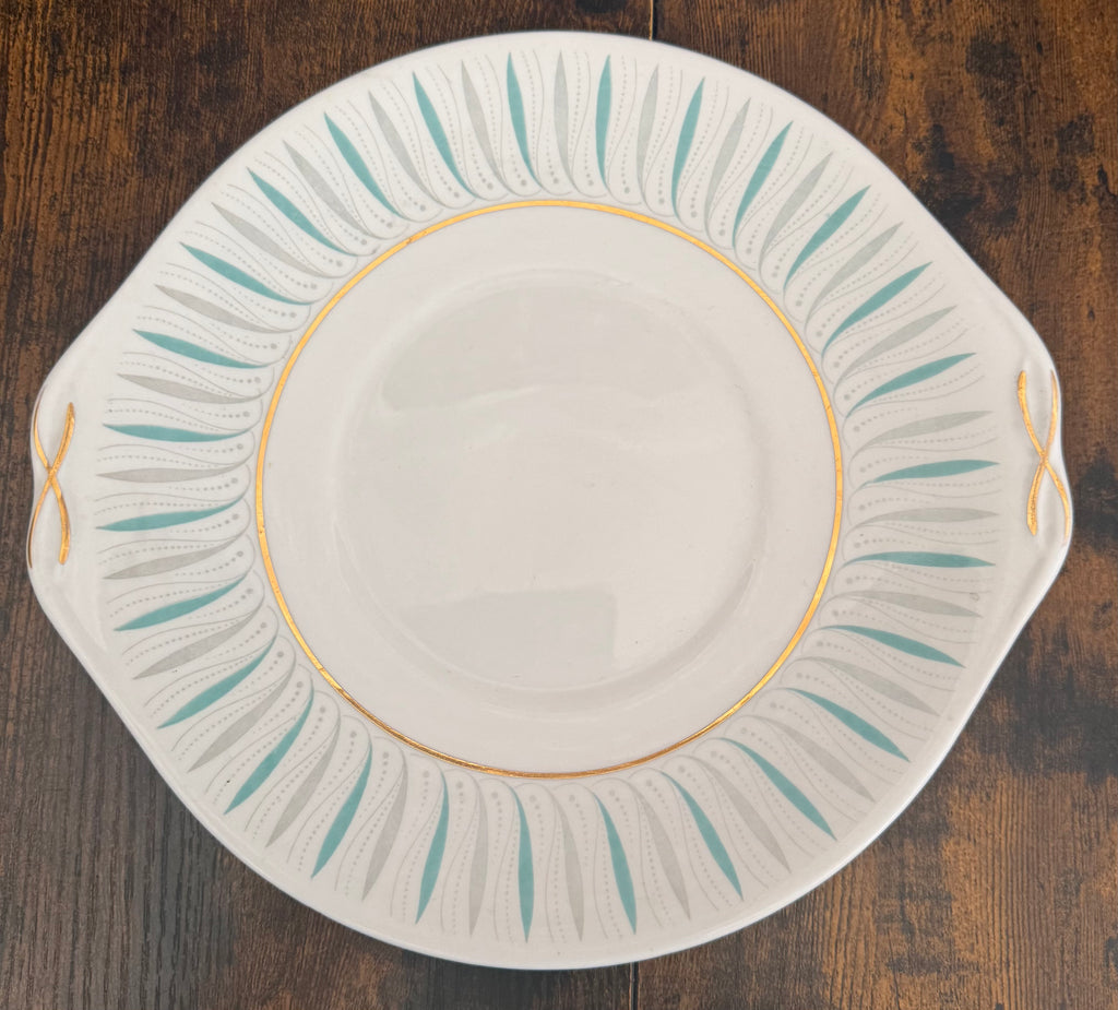 Queen Anne. Vintage Cake Plate.  image 1