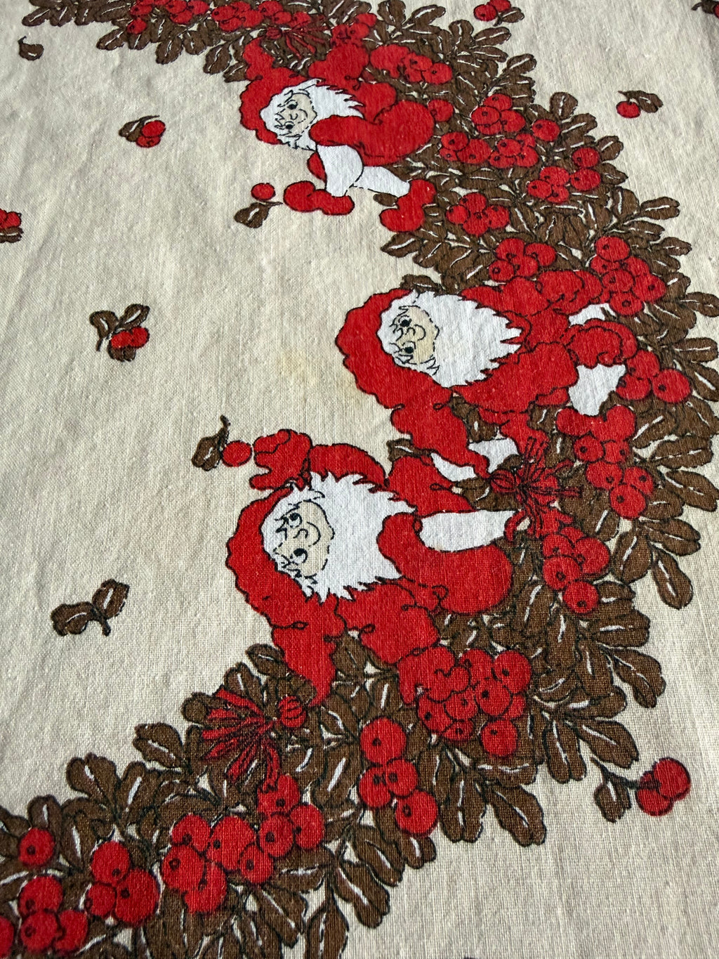Vintage Tablecloth. Christmas Design