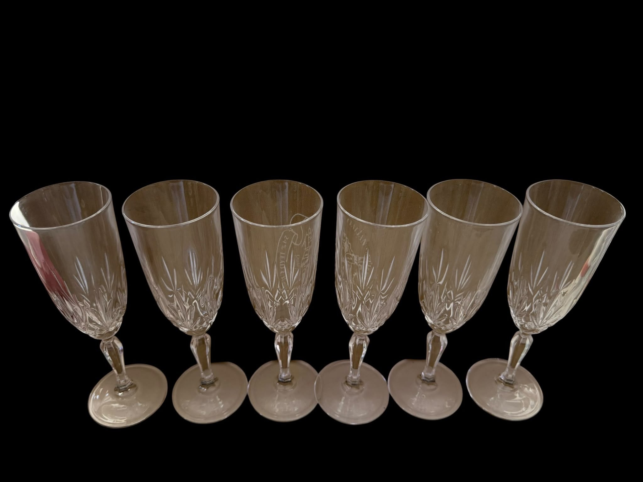 Set of 6 Vintage Champagne Coupes