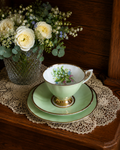 Clare Pastel Green Trio with Wildflower Bouquet Design