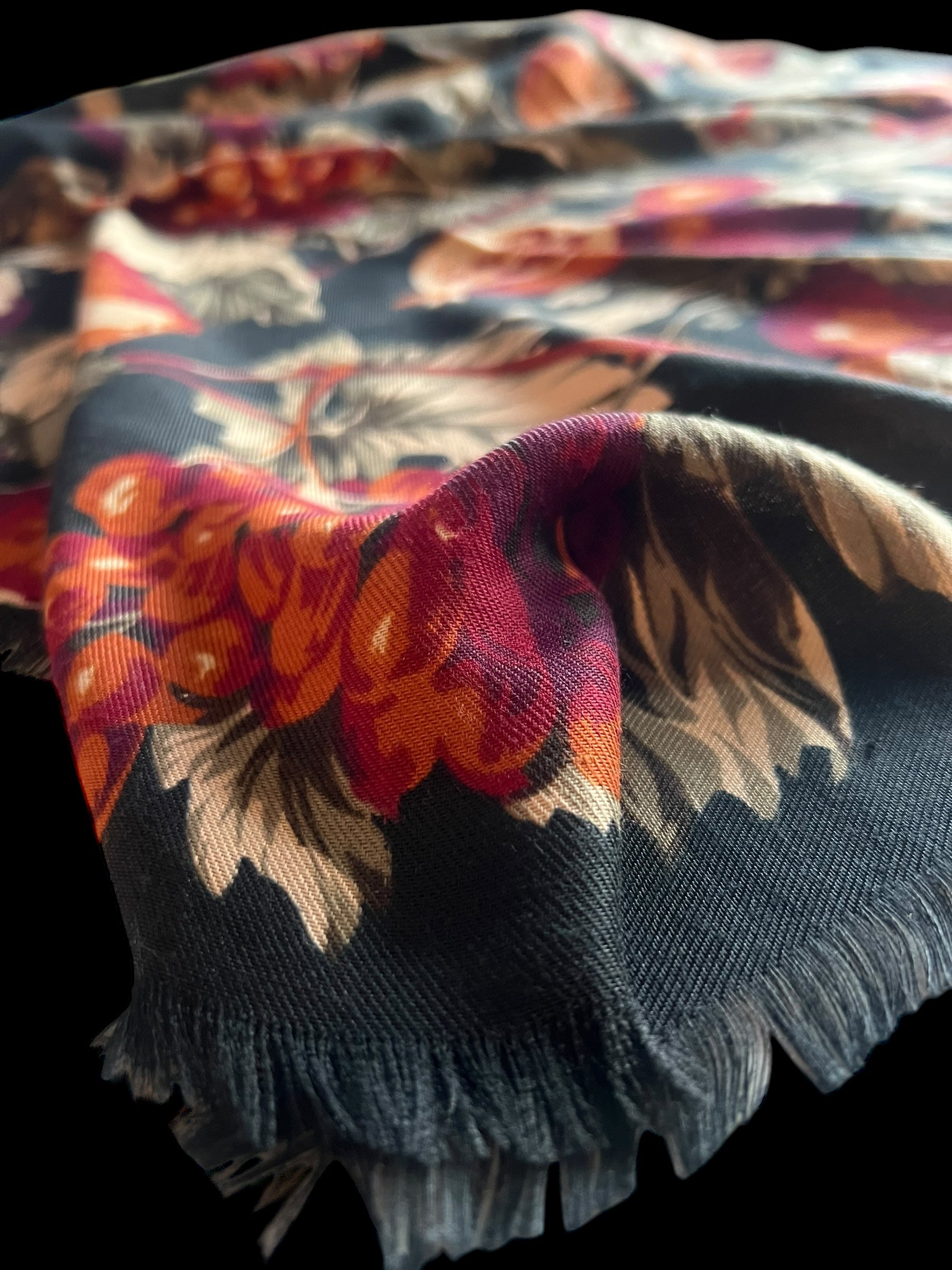 Large winter fruits scarf.  image 1
