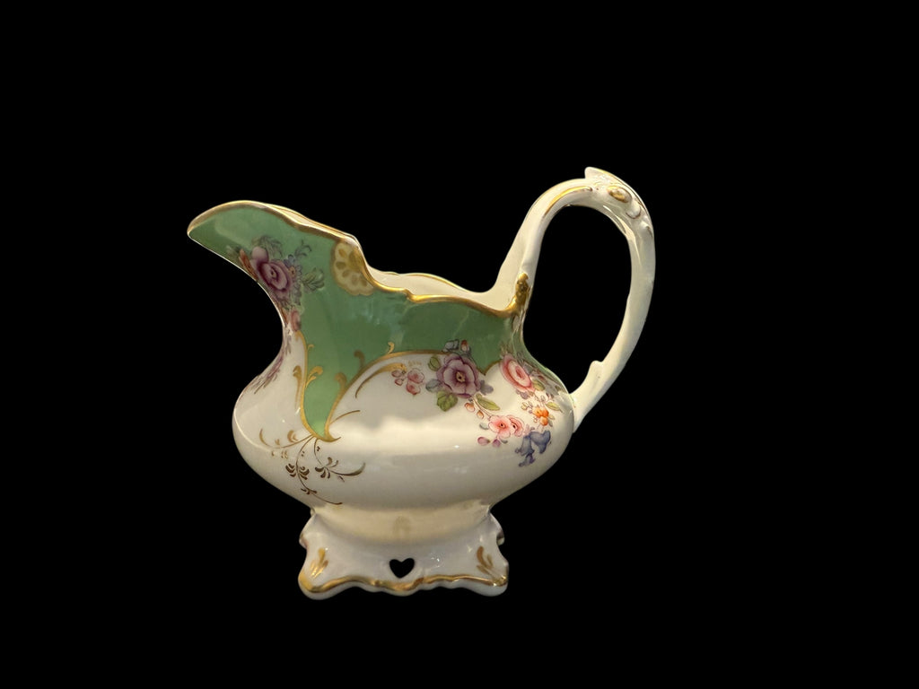 Imperfect - Antique Rockingham. GREEN. Creamer Jug image 6