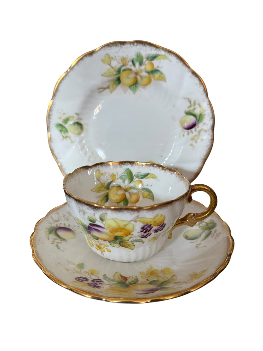 Antique China Trio Fruits  image 2