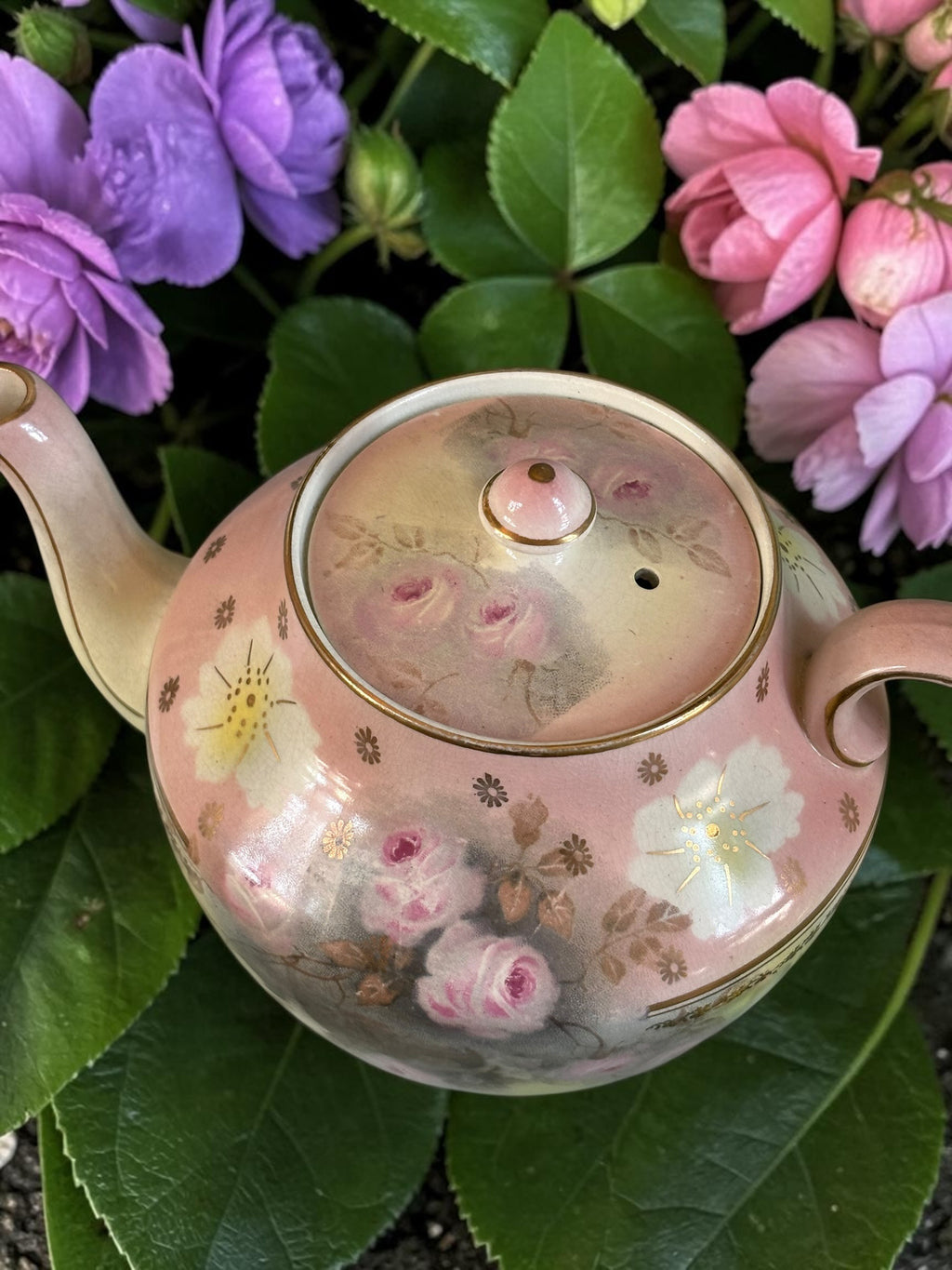 Gibson&Sons, Burslem Large Floral Teapot  image 2