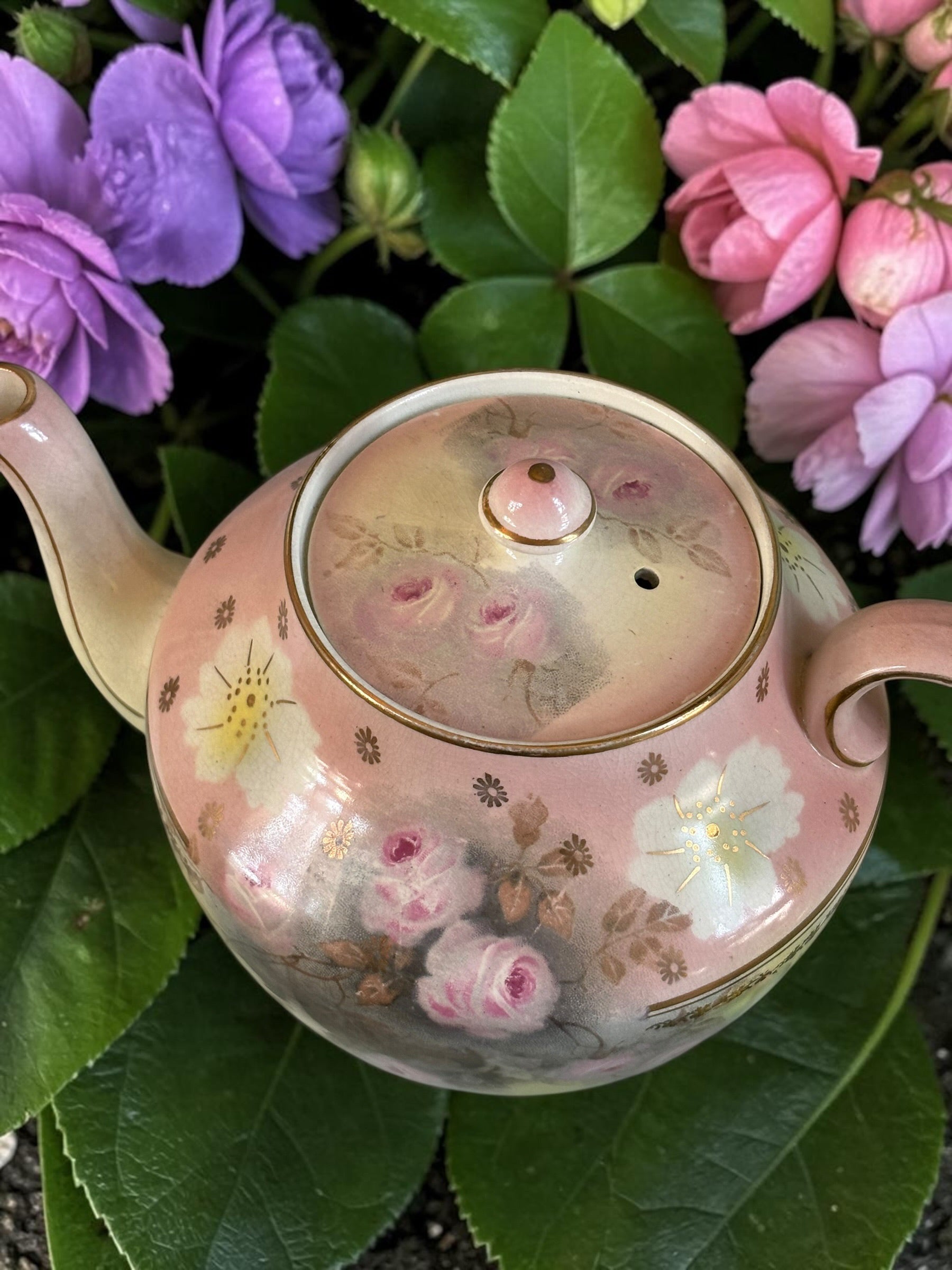 Gibson&Sons, Burslem Large Floral Teapot  image 2