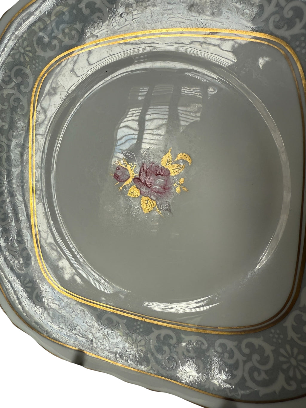 Staffordshire. Vintage China Cake Plate.  image 3