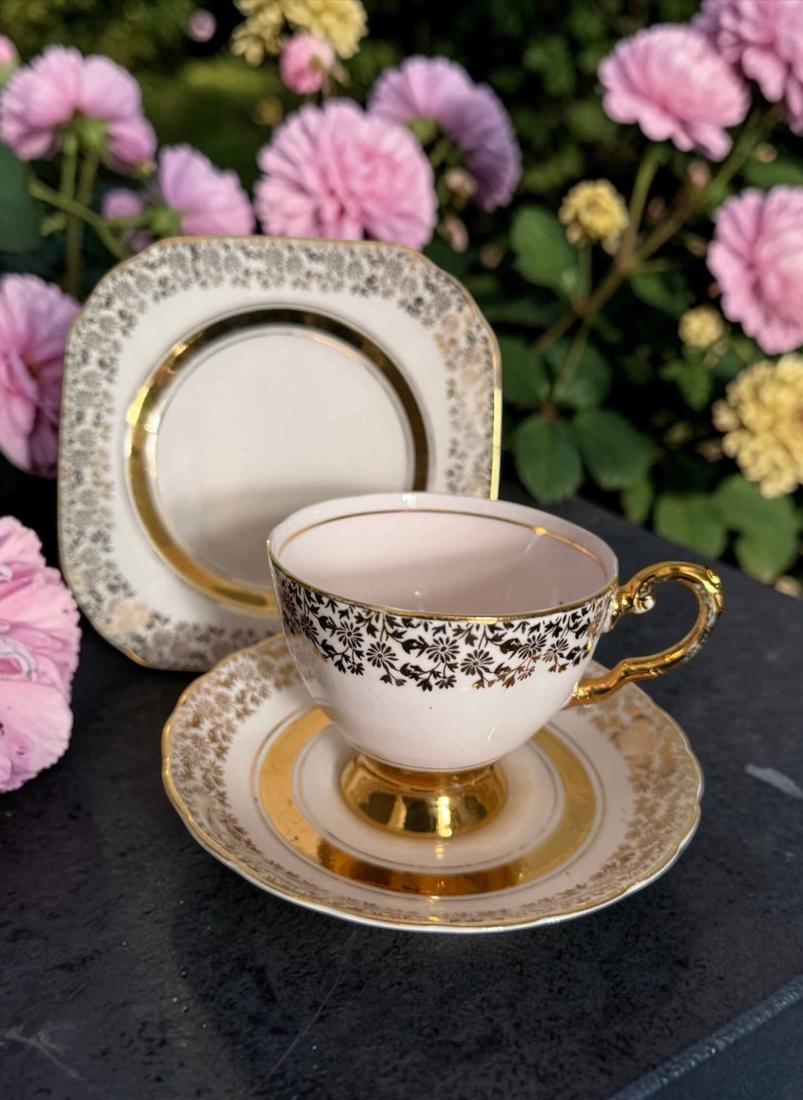Vintage Trio. Baby Pink & Gold image 0