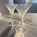 Set 2 Vintage Shot Crystal Glasses. Stemmed image 0