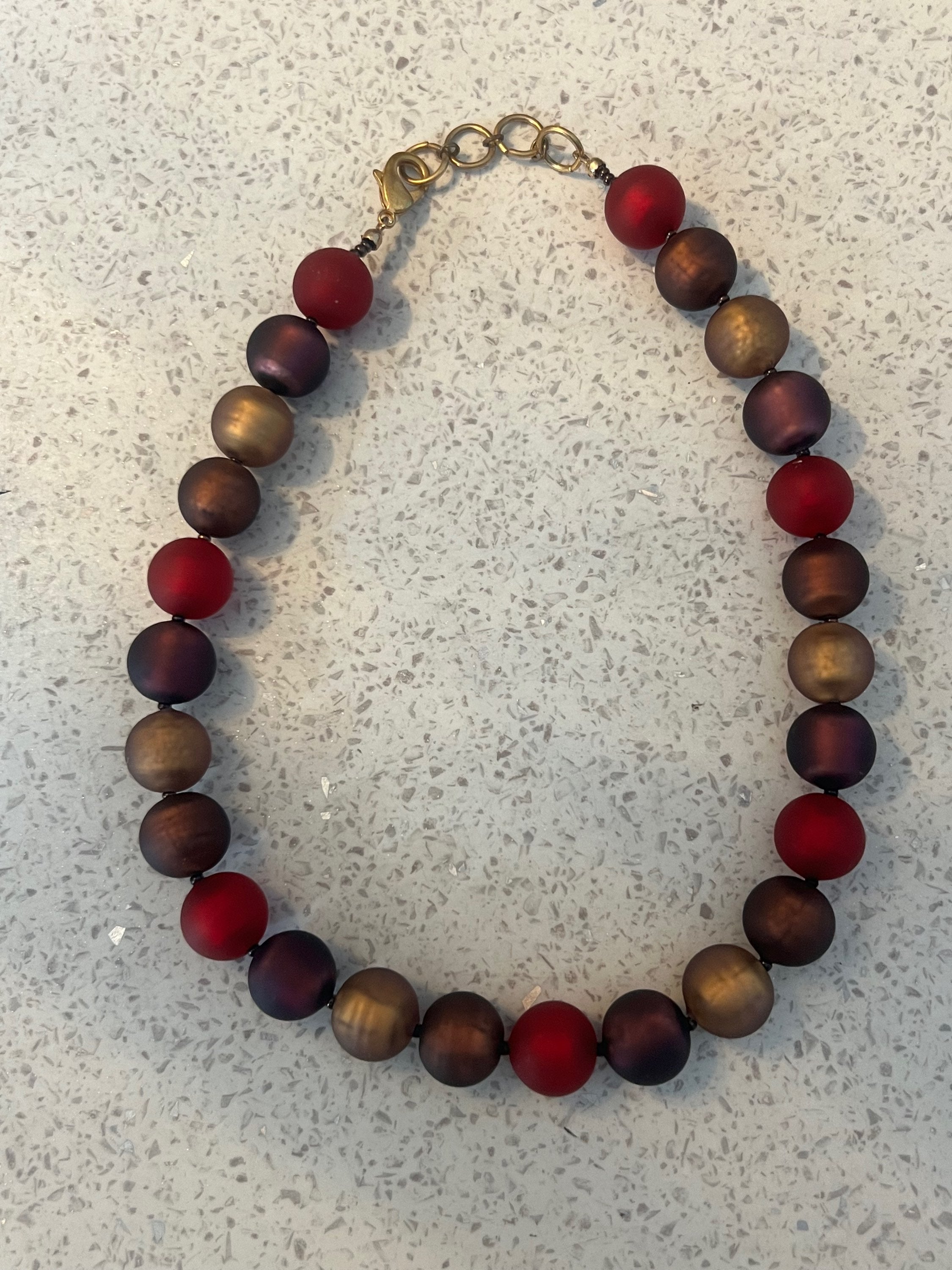 Quality beaded necklace.  image 2