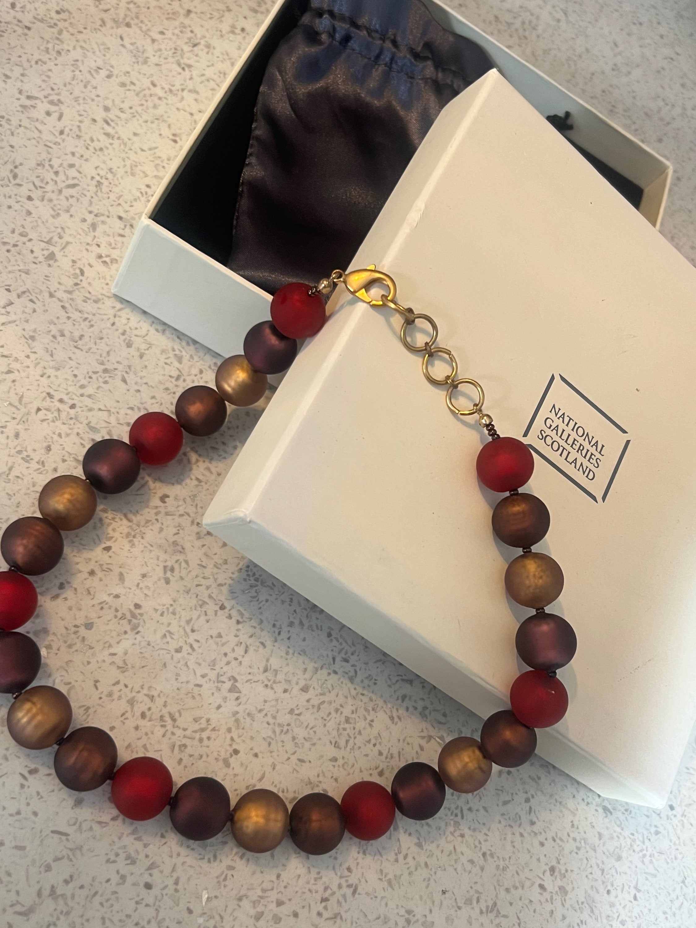 Quality beaded necklace.  image 4