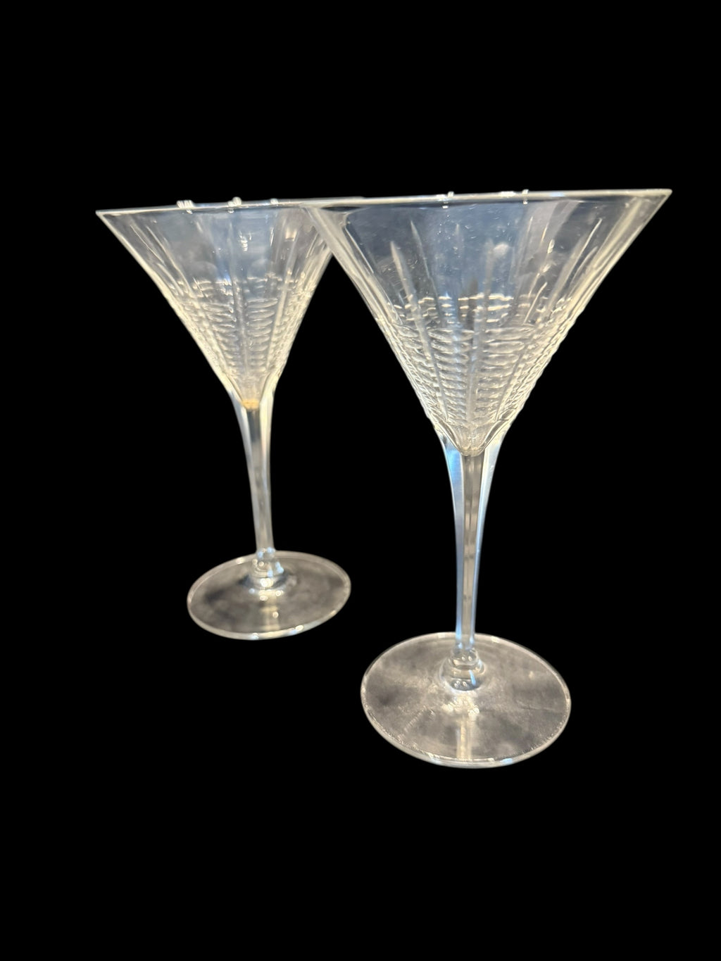 Set 2 Vintage Shot Crystal Glasses. Stemmed image 5