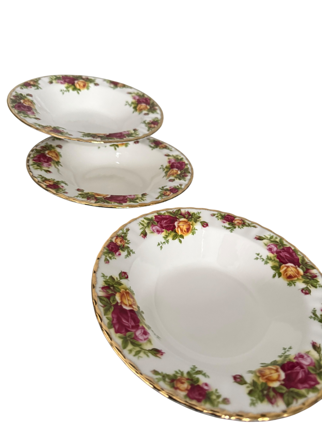 Old Country Roses. Set 6 Royal Albert Soup Bowls image 9