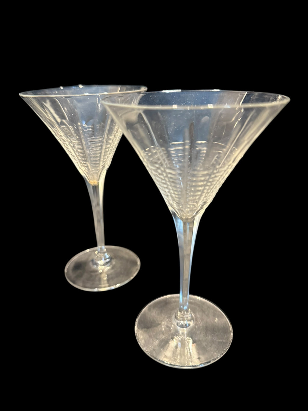 Set 2 Vintage Shot Crystal Glasses. Stemmed image 7