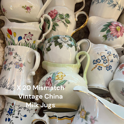20 Mismatch China Creamer/Milk Jugs image 0
