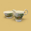 Queen Anne China Milk Jug & Sugar Bowl image 0