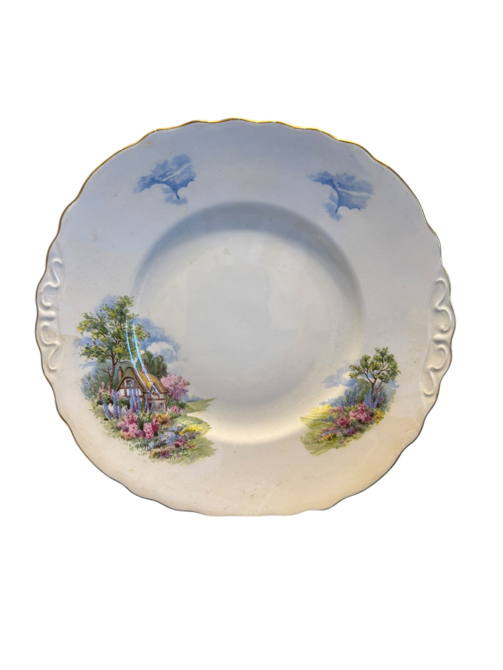 Large Cottage Design Cake Plate image 2