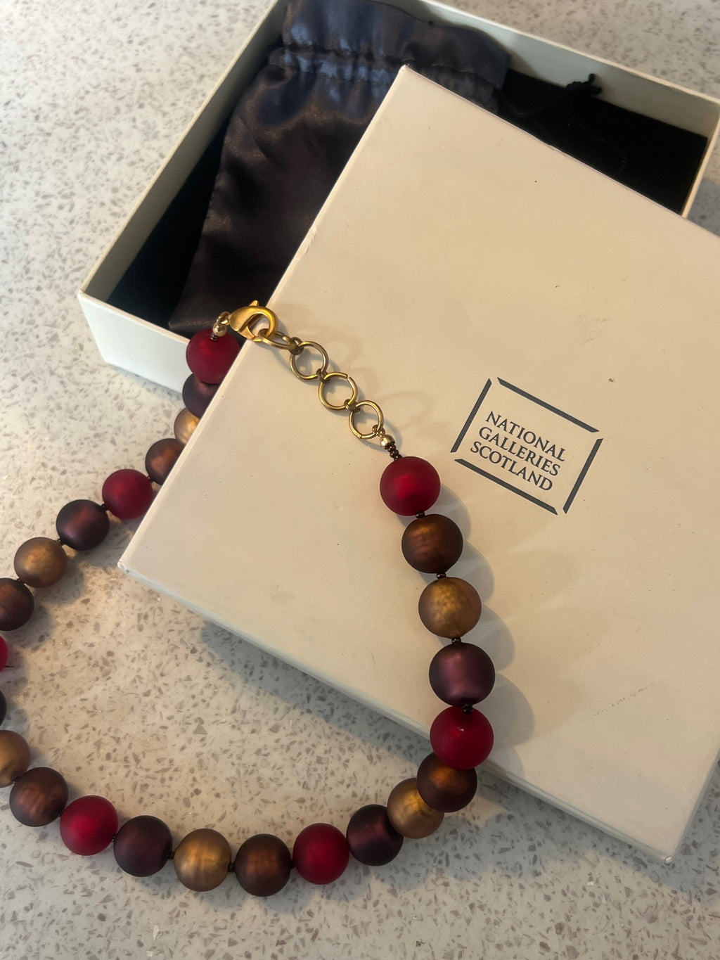 Quality beaded necklace.  image 6