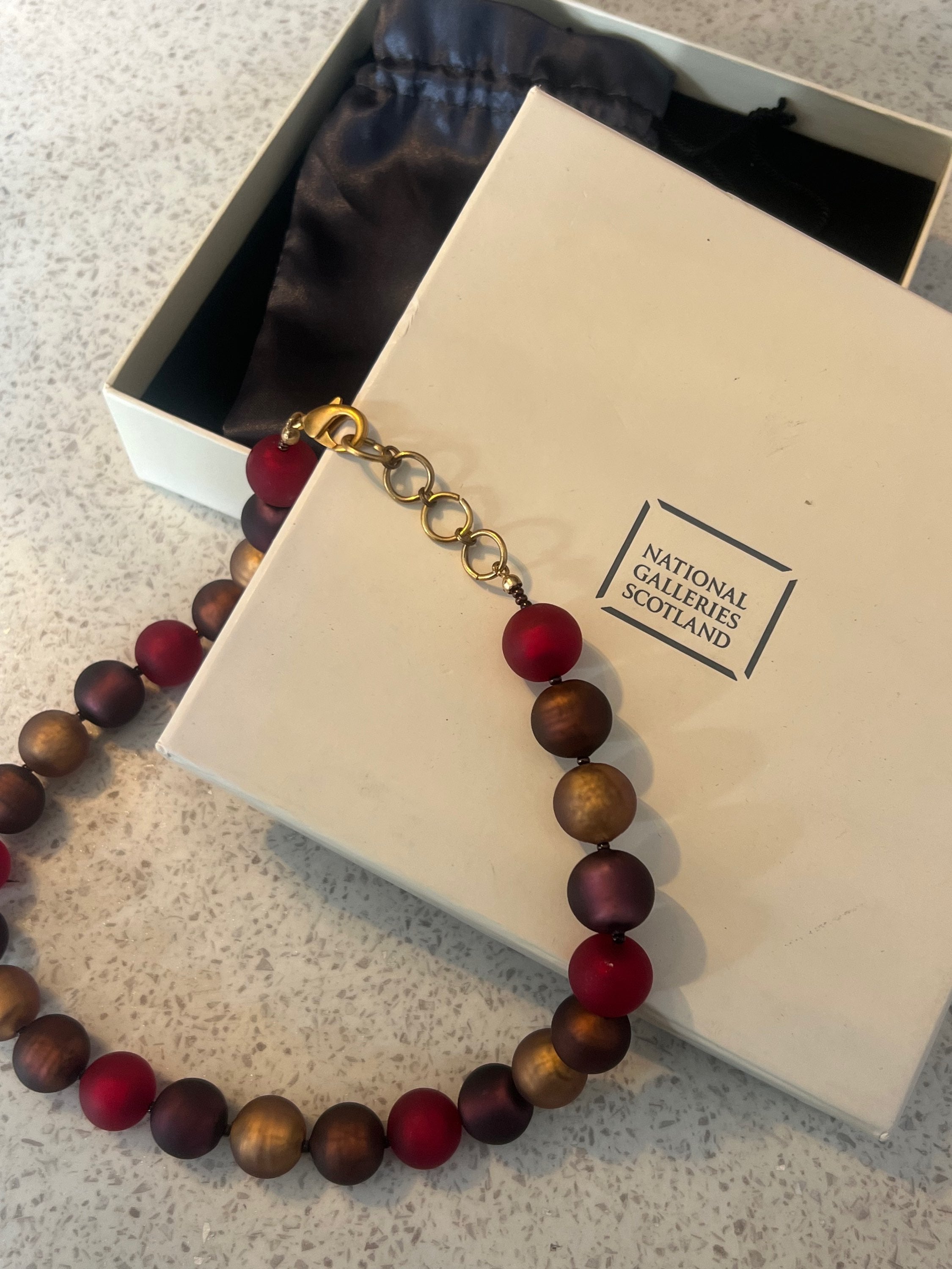 Quality beaded necklace.  image 6
