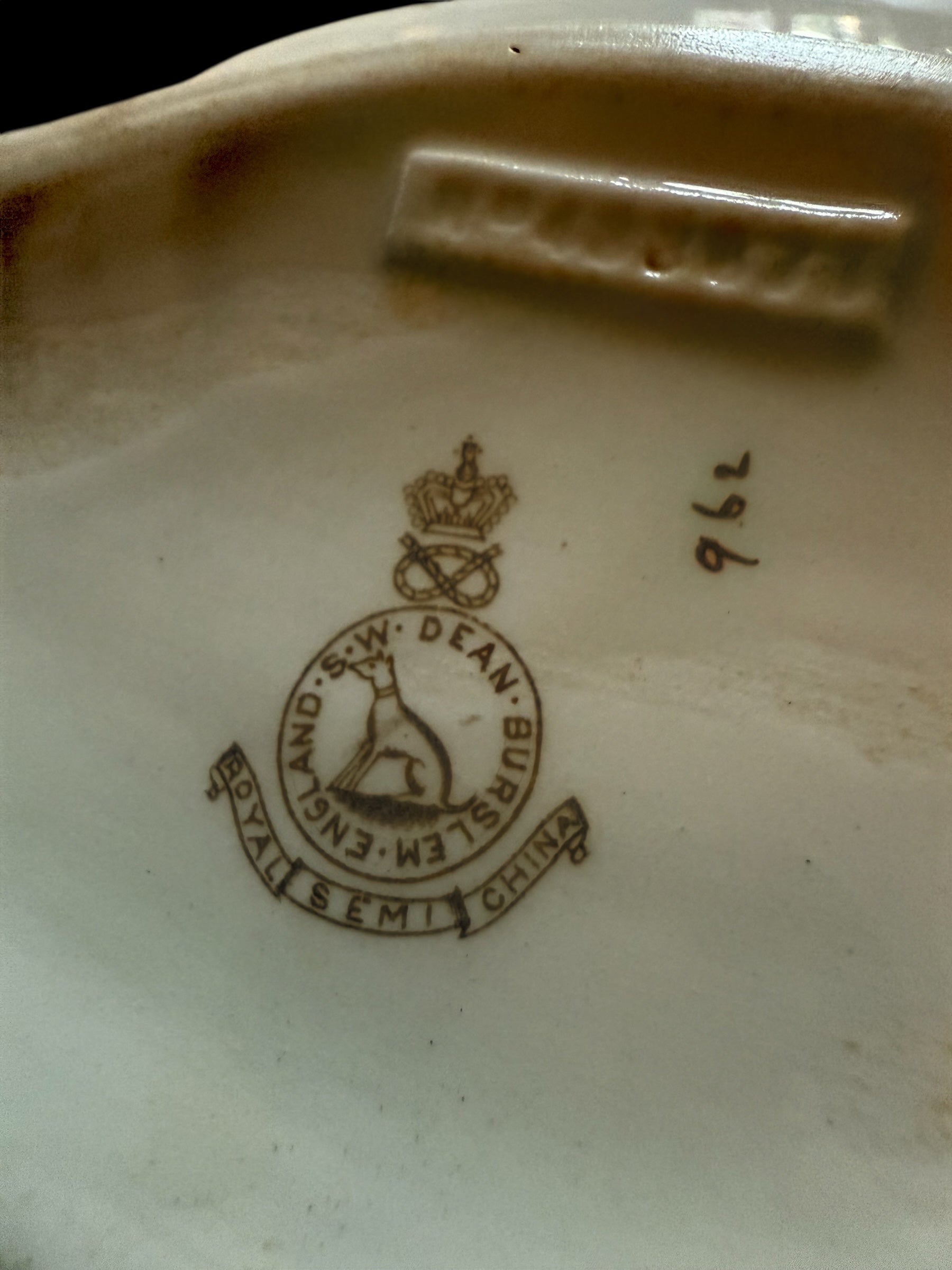Burslem Antique Tureen Sauce dish with lid image 2