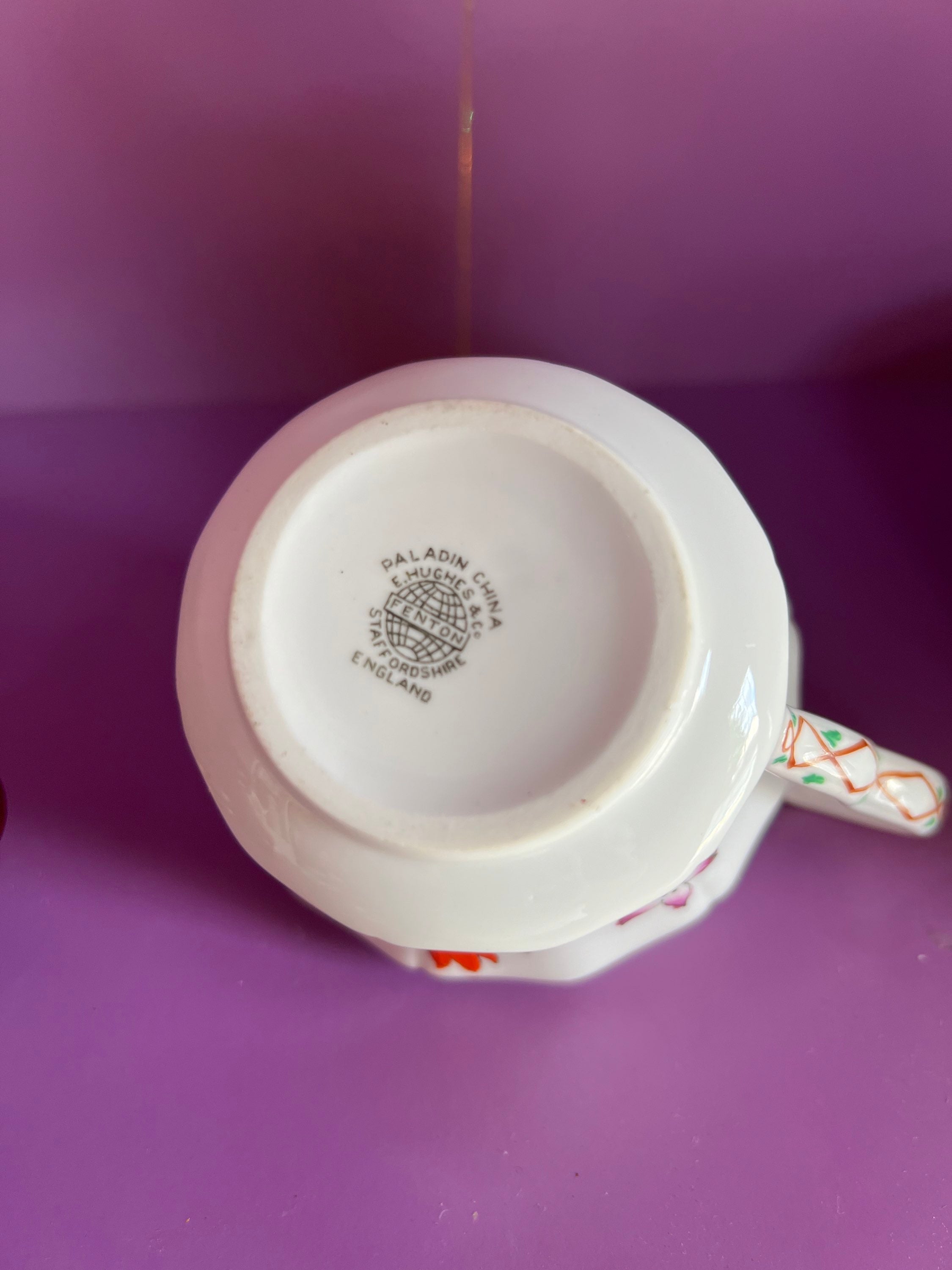 Handpainted Milk jug & sugar bowl  image 6