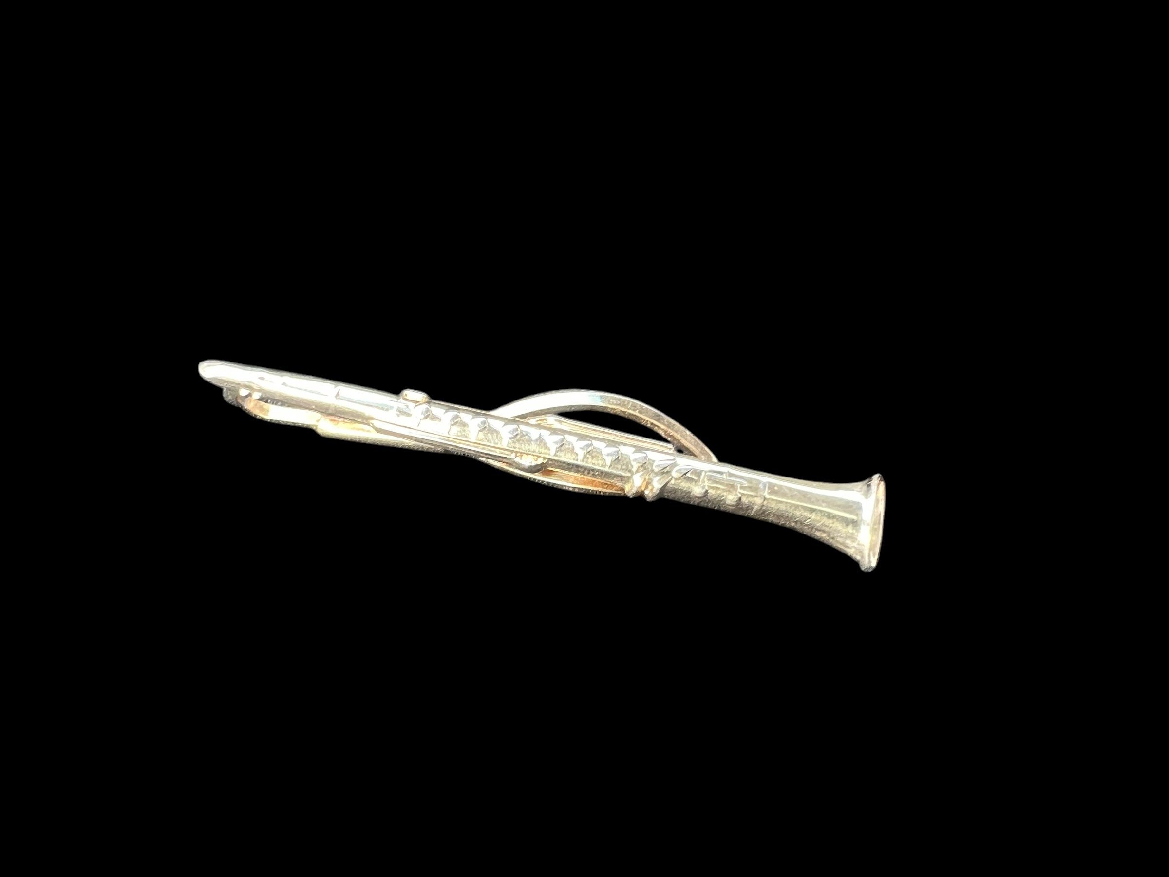 Vintage Tie Pin Clip - Clarinet image 1