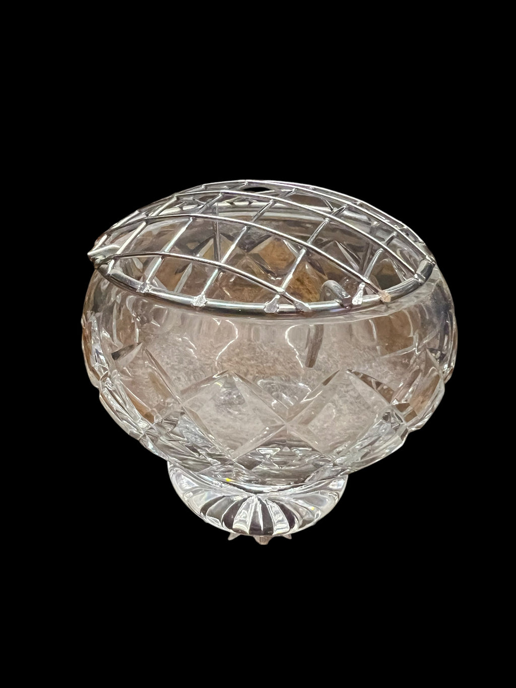 Vintage Glass Rose Bowl image 2