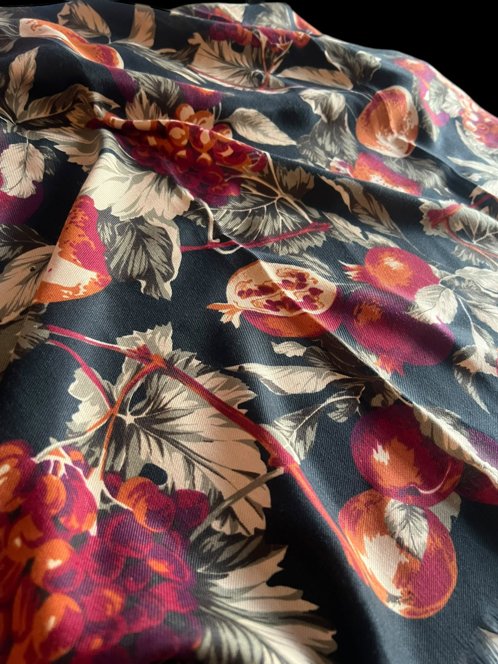 Large winter fruits scarf.  image 3