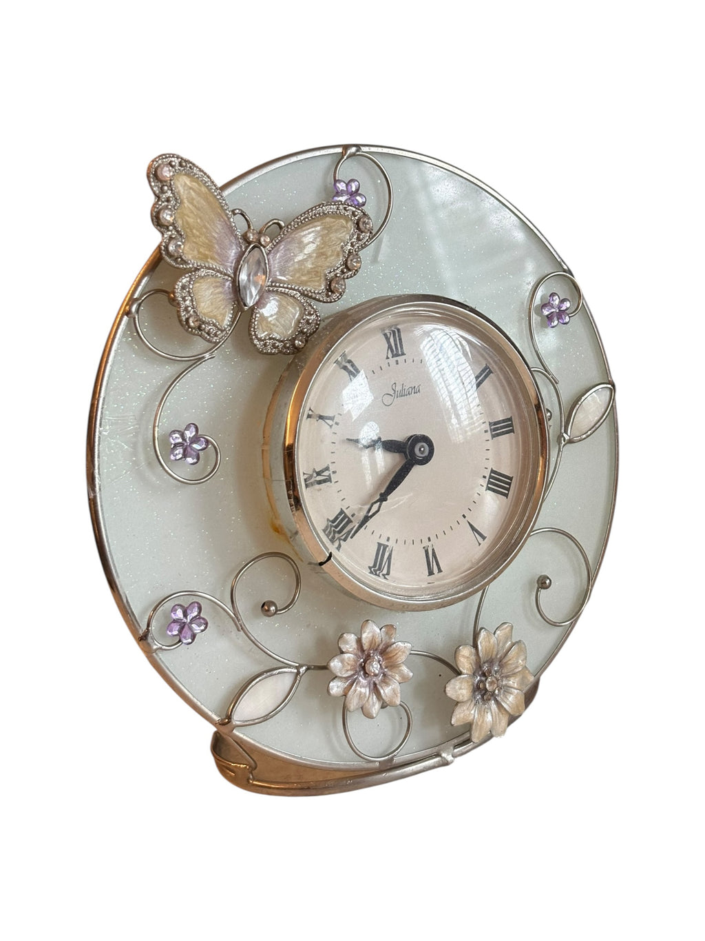 Butterfly Floral Clock  image 1
