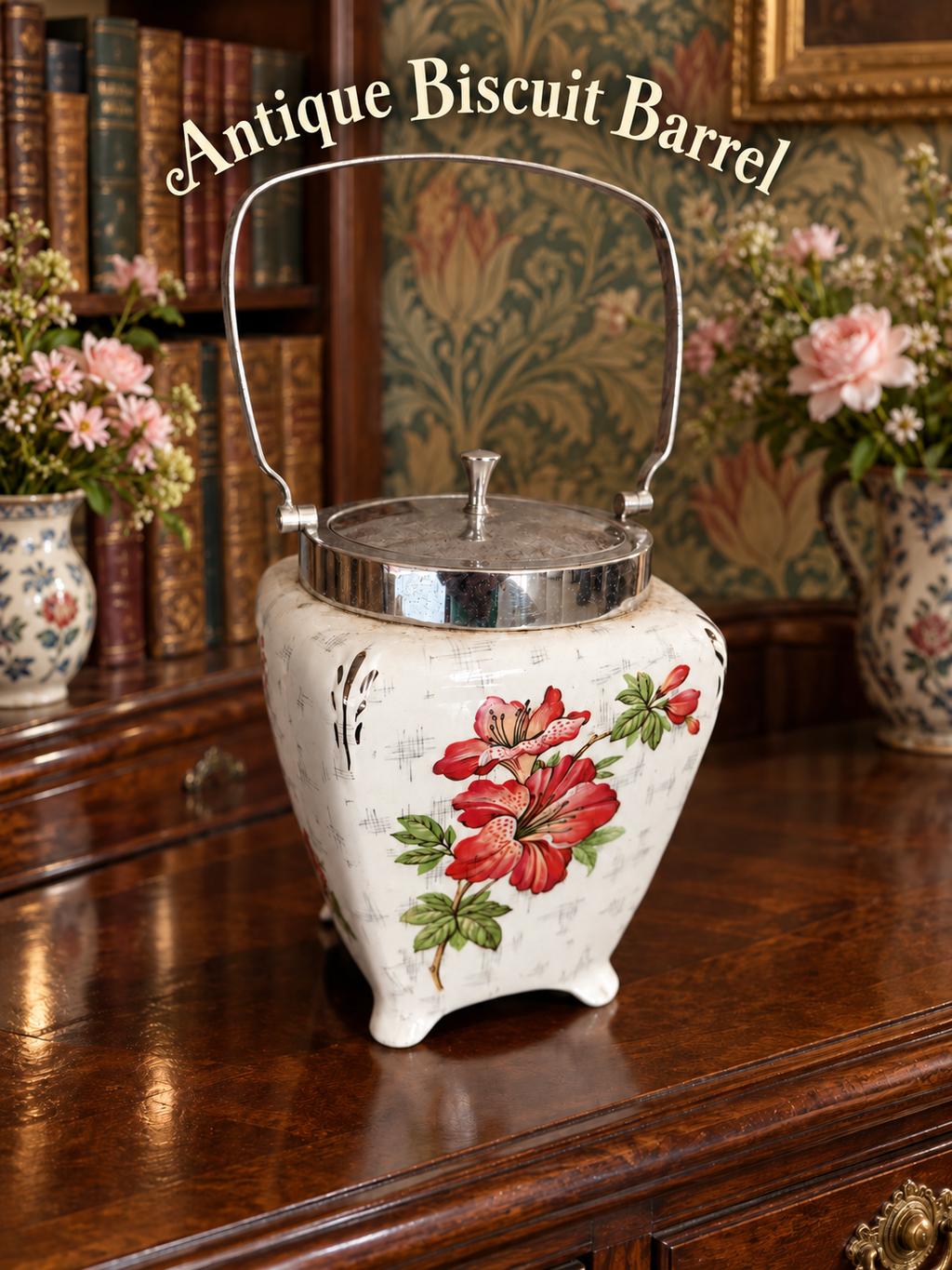 Antique Biscuit Barrel