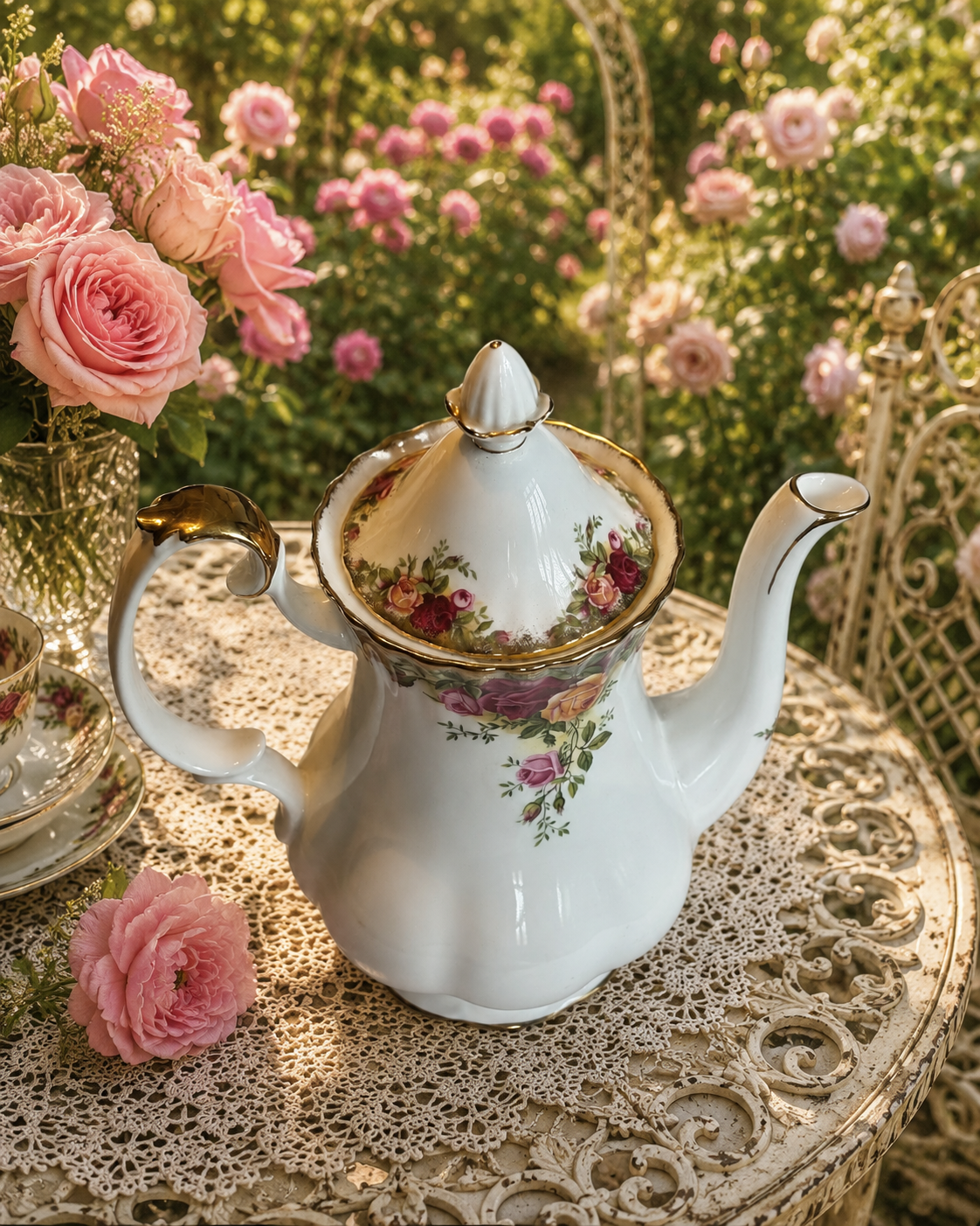 Royal Albert Old Country Roses Medium Coffee Pot